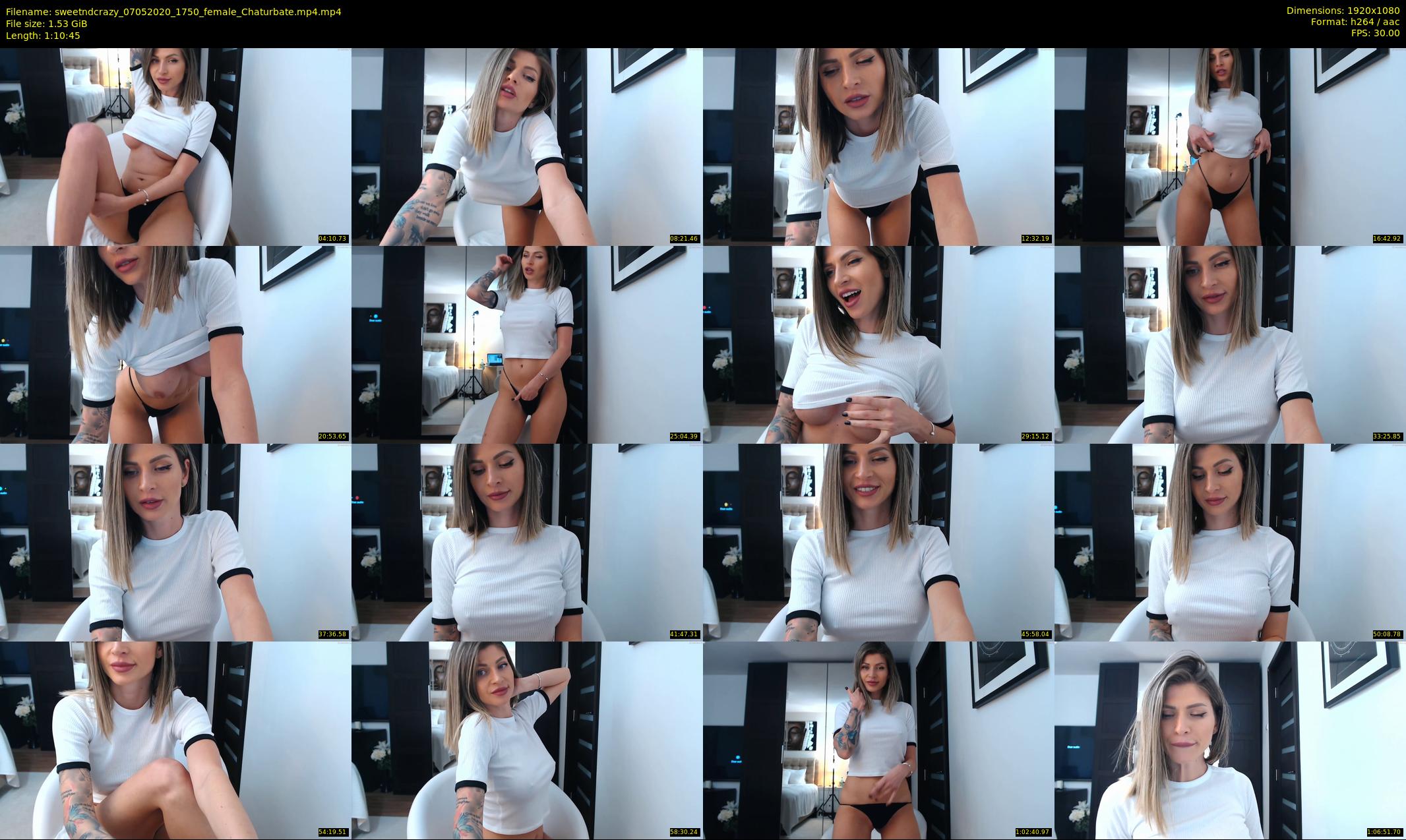 sweetndcrazy — 71 minute Chaturbate female cam show recording, 1080p, May 7, 2020