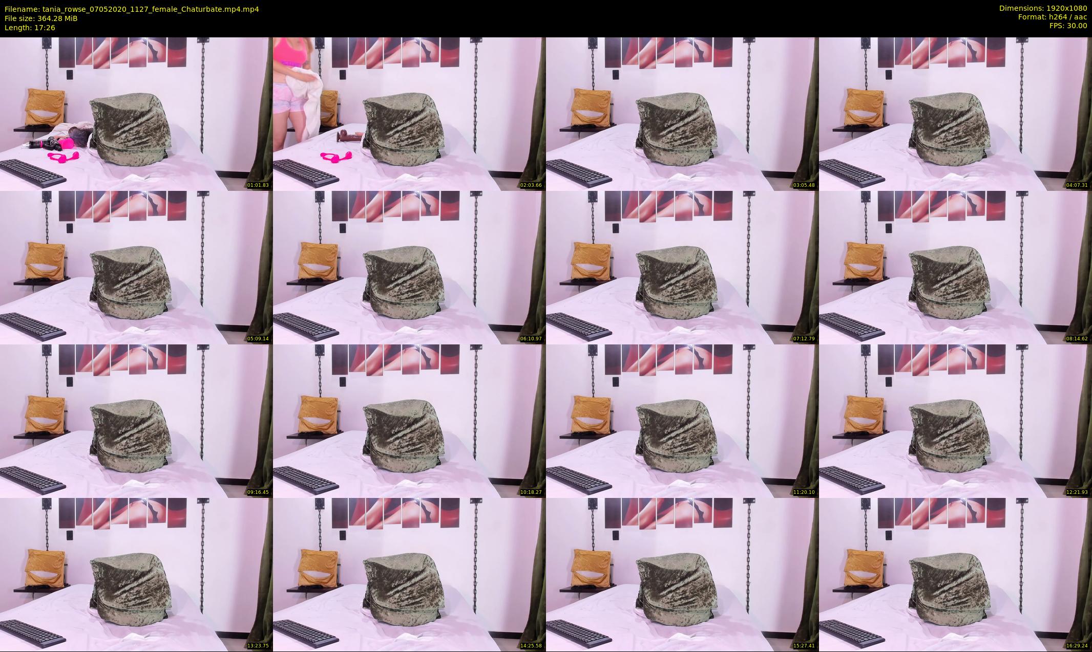 tania_rowse — 18 minute Chaturbate female cam show recording, 1080p, May 7, 2020