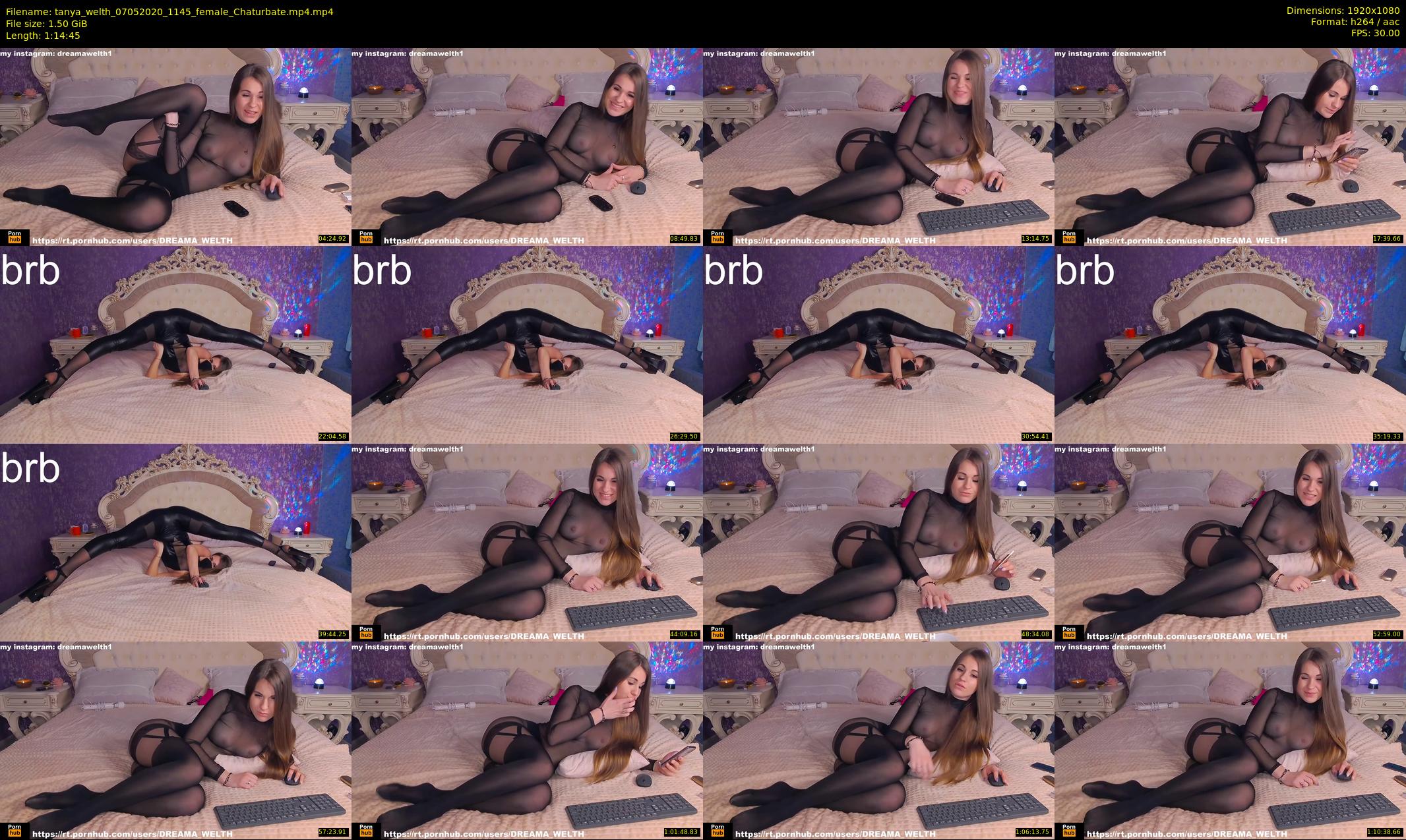 tanya_welth — 75 minute Chaturbate female cam show recording, 1080p, May 7, 2020