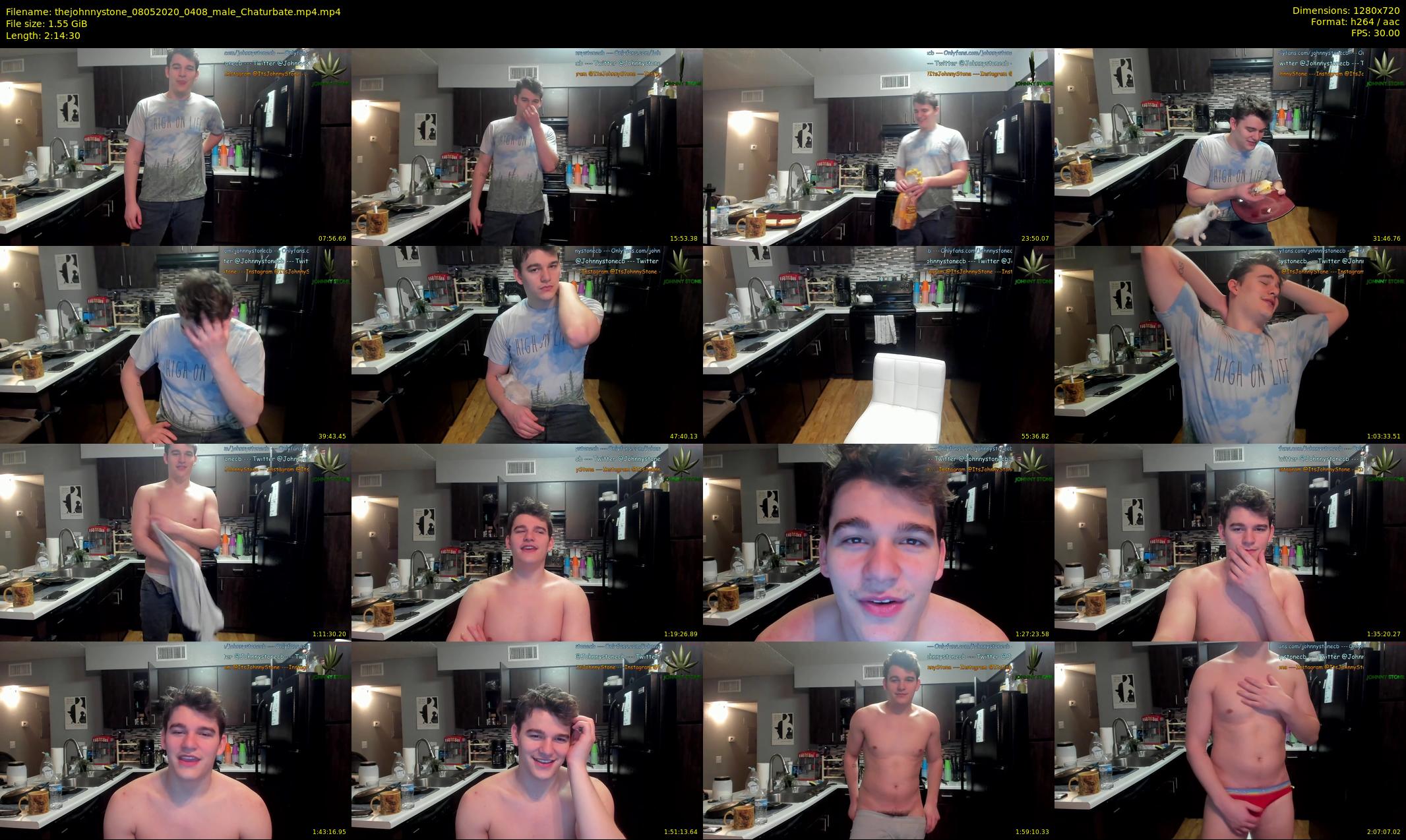 thejohnnystone — 135 minute Chaturbate male cam show recording, 720p, May 8, 2020
