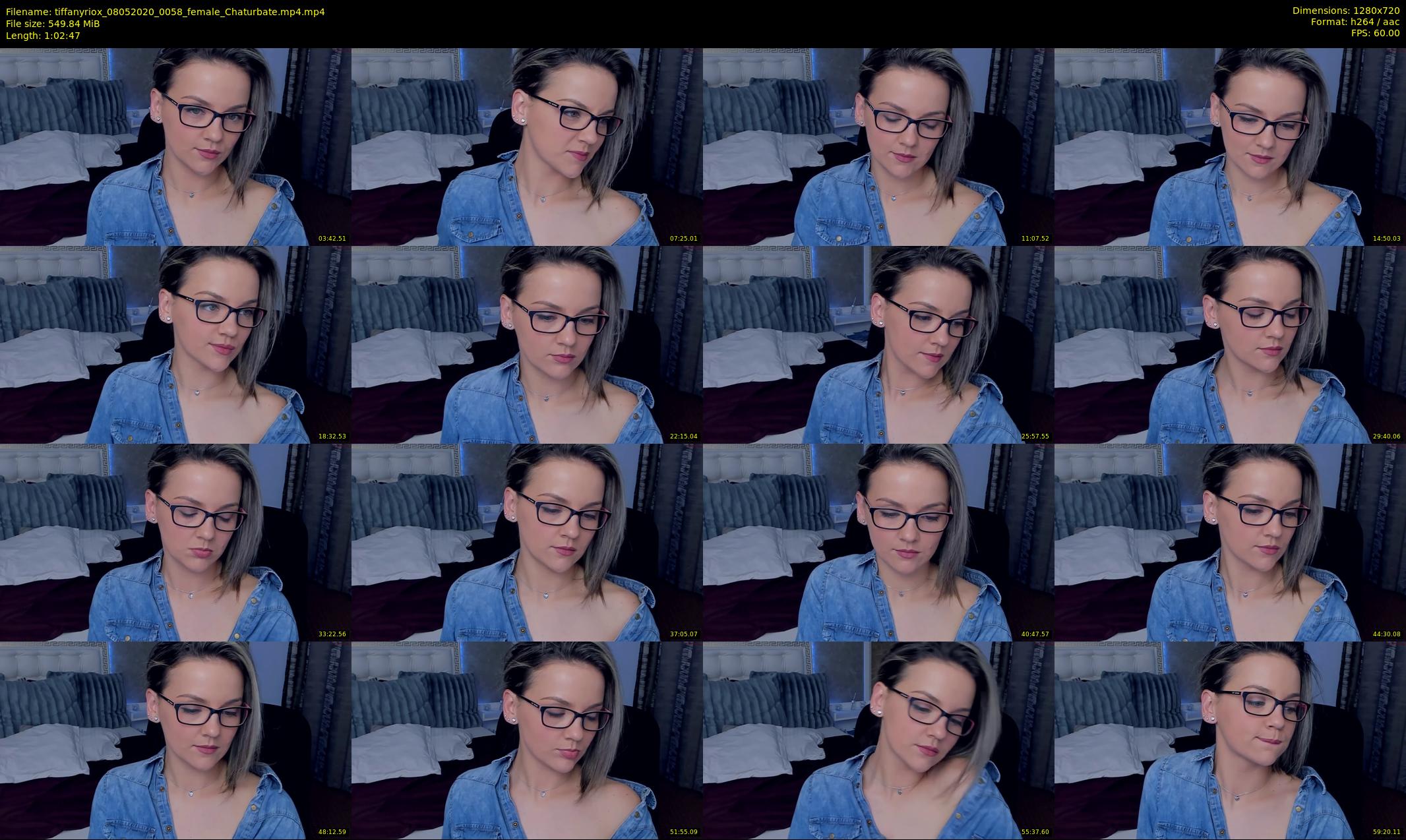 tiffanyriox — 63 minute Chaturbate female cam show recording, 720p, May 8, 2020