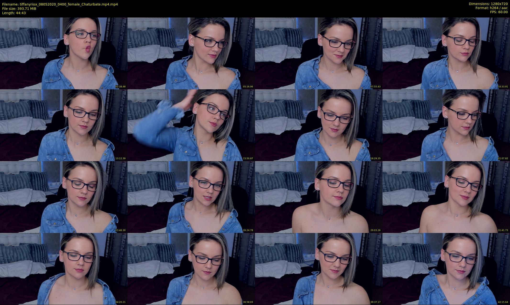 tiffanyriox — 45 minute Chaturbate female cam show recording, 720p, May 8, 2020