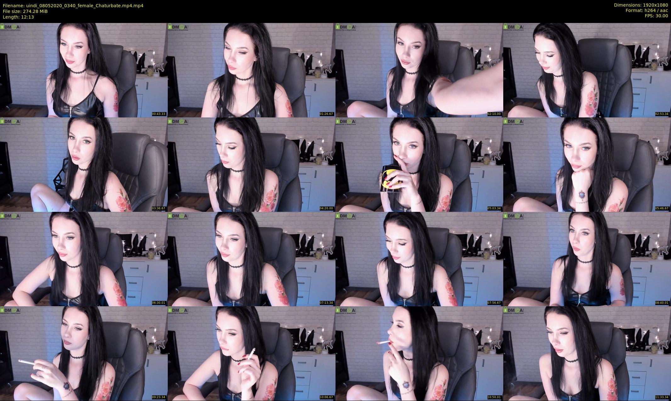 uindi — 13 minute Chaturbate female cam show recording, 1080p, May 8, 2020