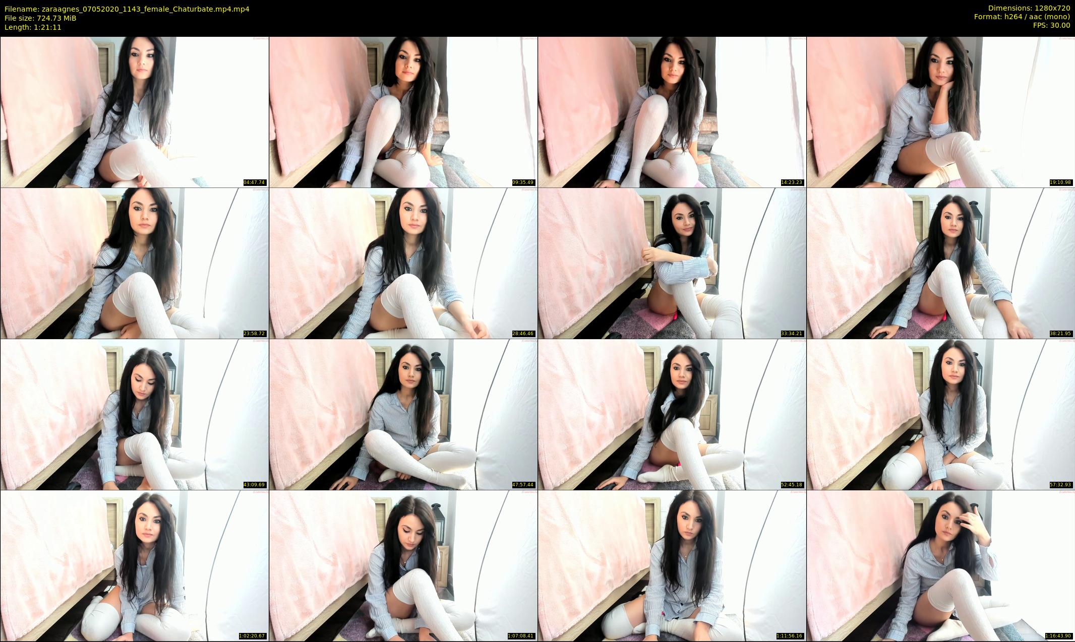 zaraagnes — 82 minute Chaturbate female cam show recording, 720p, May 7, 2020