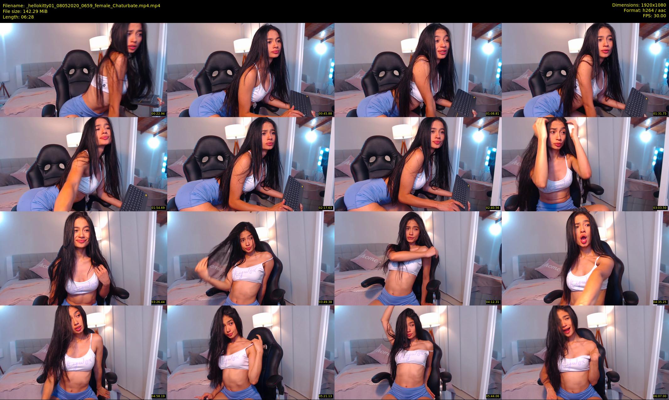 _hellokitty01 — 7 minute Chaturbate female cam show recording, 1080p, May 8, 2020