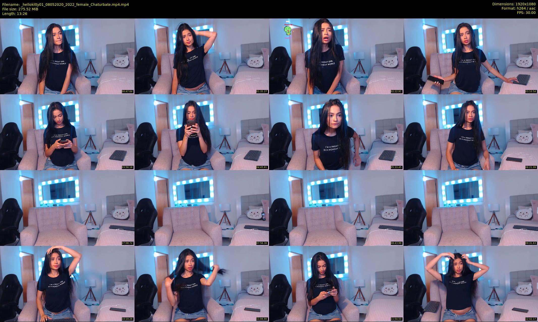 _hellokitty01 — 14 minute Chaturbate female cam show recording, 1080p, May 8, 2020