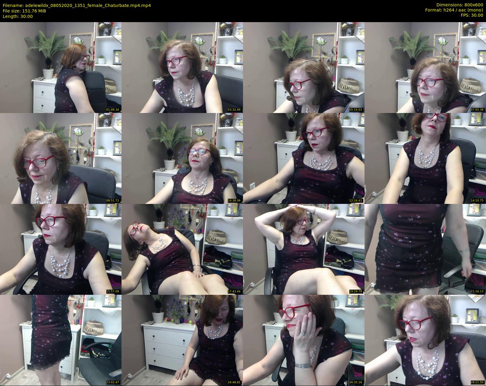adelewildx — 30 minute Chaturbate female cam show recording, 480p, May 8, 2020