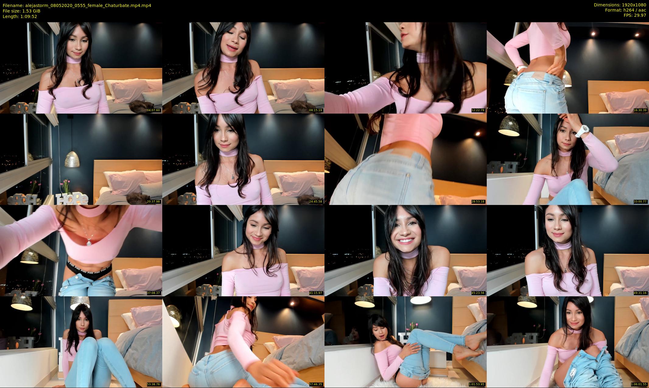 alejastorm — 70 minute Chaturbate female cam show recording, 1080p, May 8, 2020
