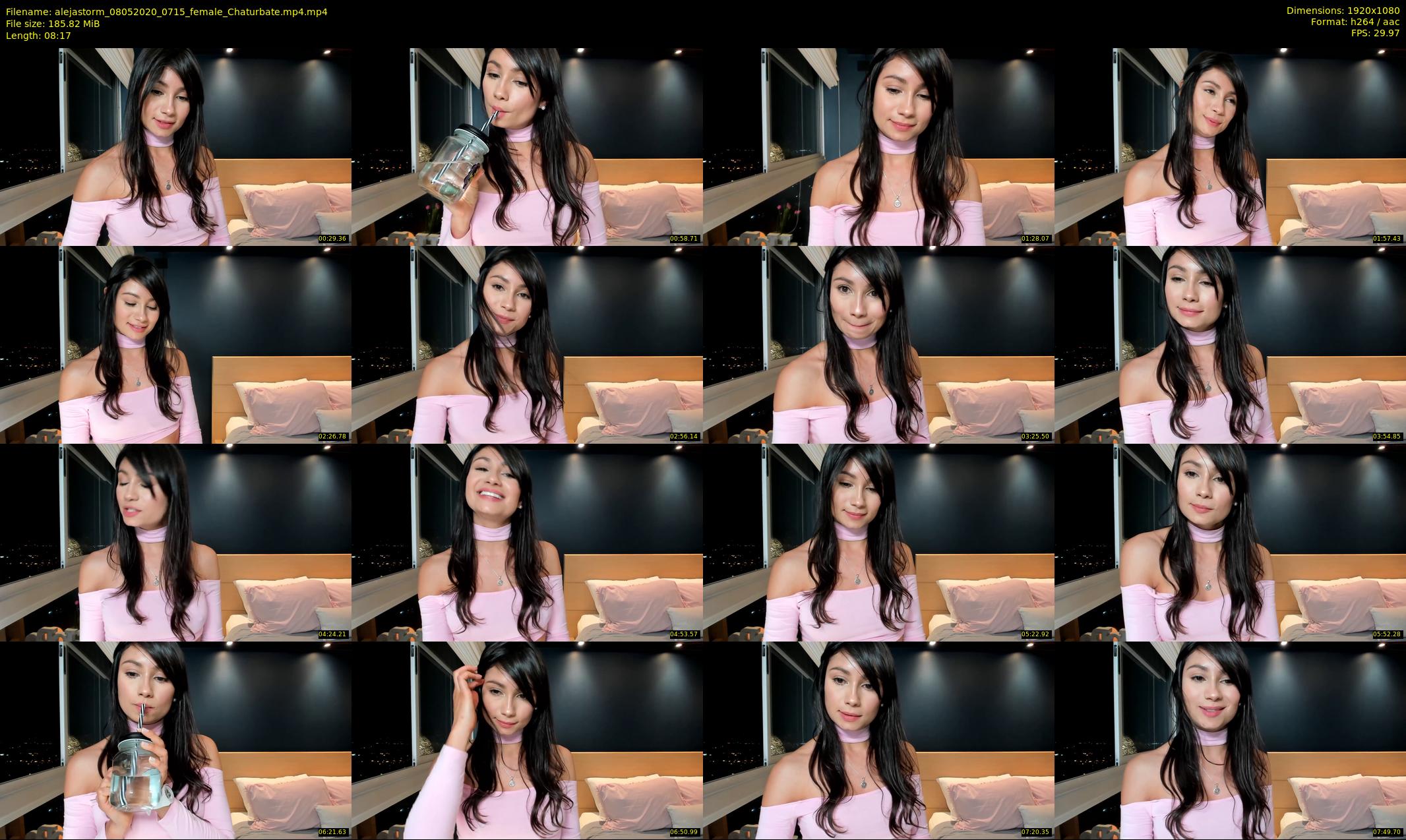 alejastorm — 9 minute Chaturbate female cam show recording, 1080p, May 8, 2020