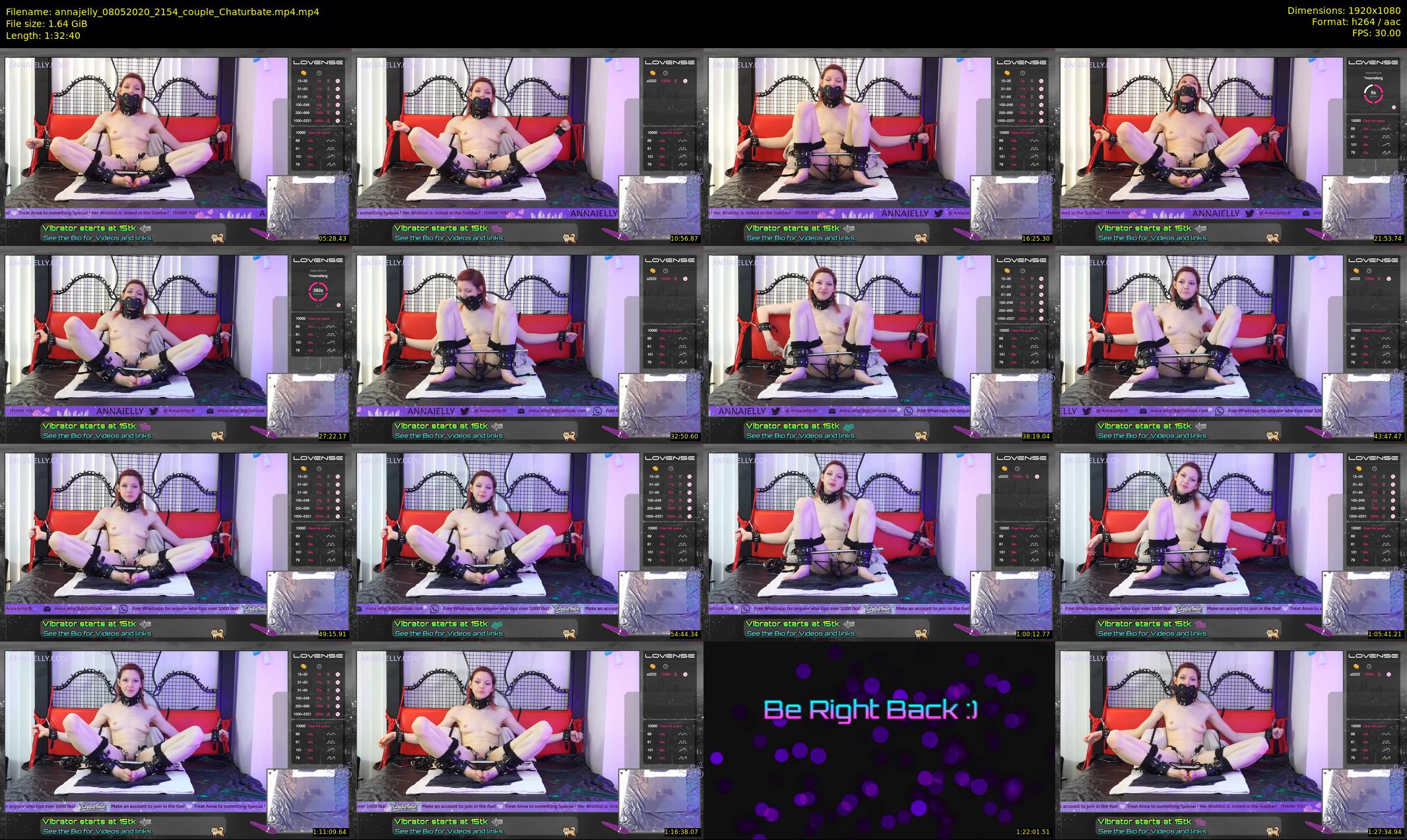 annajelly — 93 minute Chaturbate couple cam show recording, 1080p, May 8, 2020