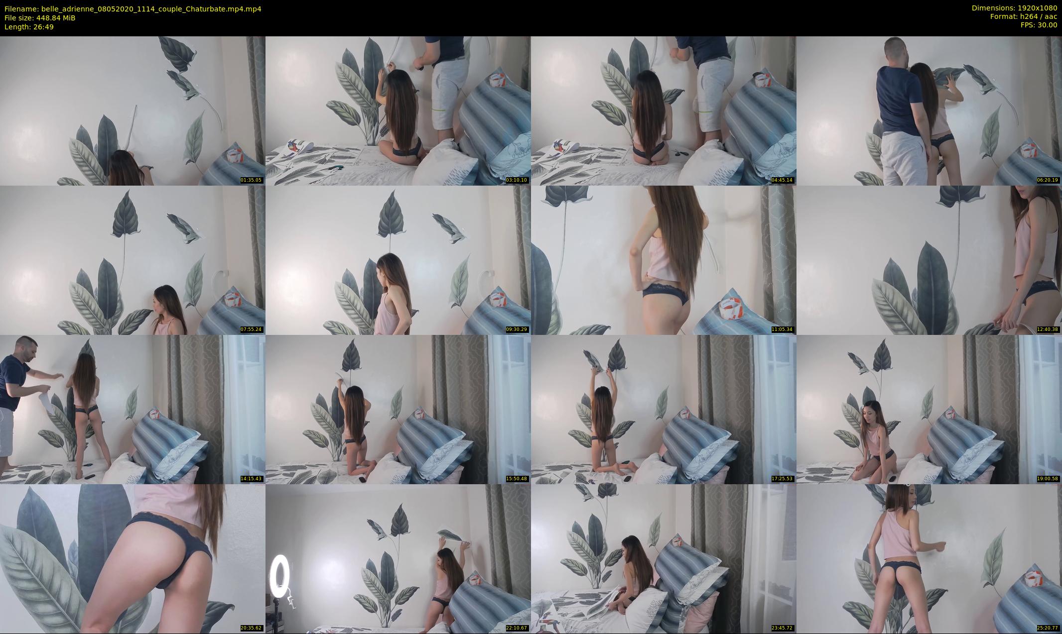 belle_adrienne — 27 minute Chaturbate couple cam show recording, 1080p, May 8, 2020