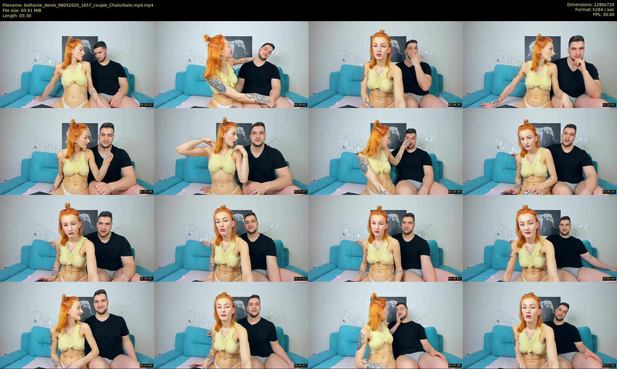 bethanie_derek — 6 minute Chaturbate couple cam show recording, 720p, May 8, 2020