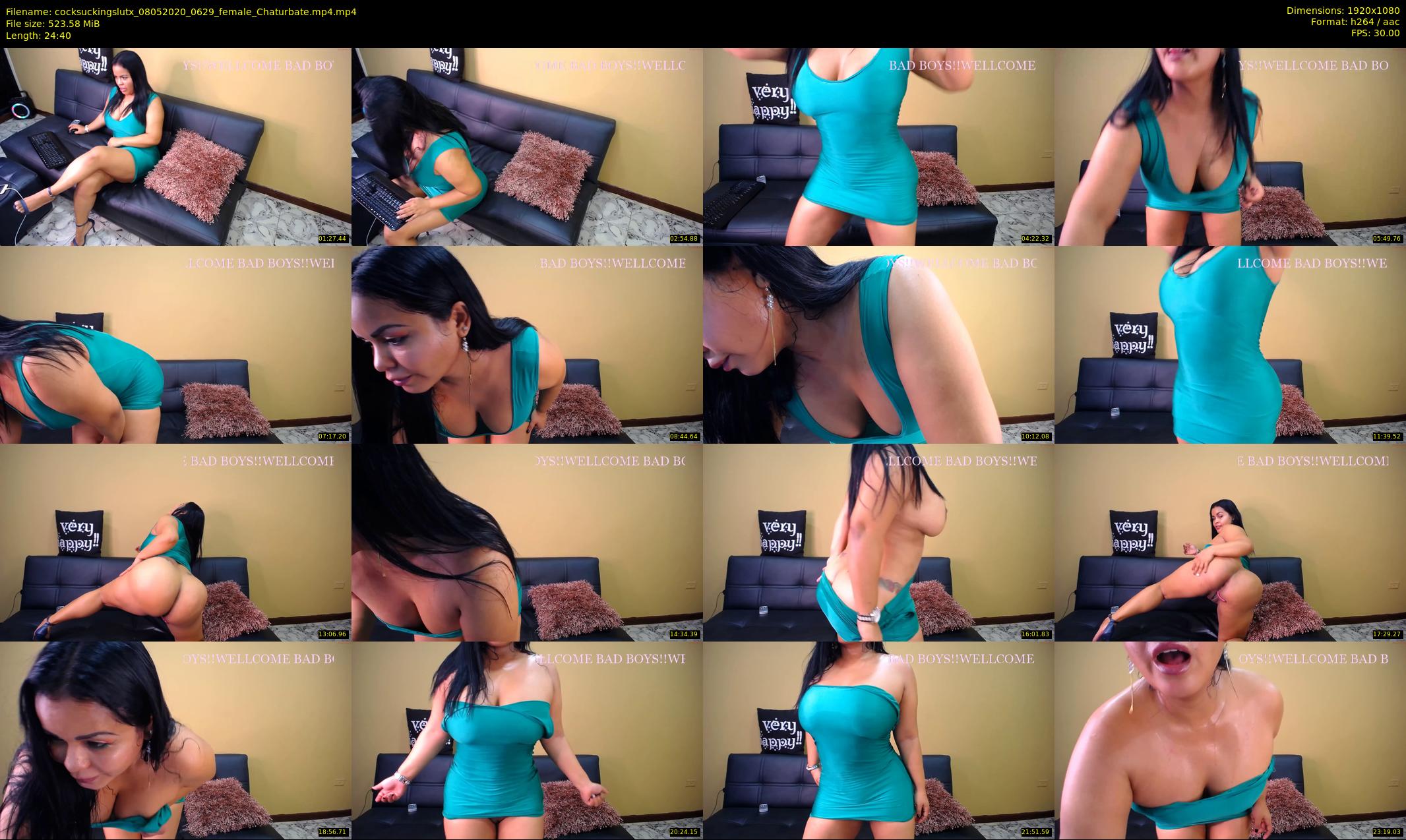 cocksuckingslutx — 25 minute Chaturbate female cam show recording, 1080p, May 8, 2020