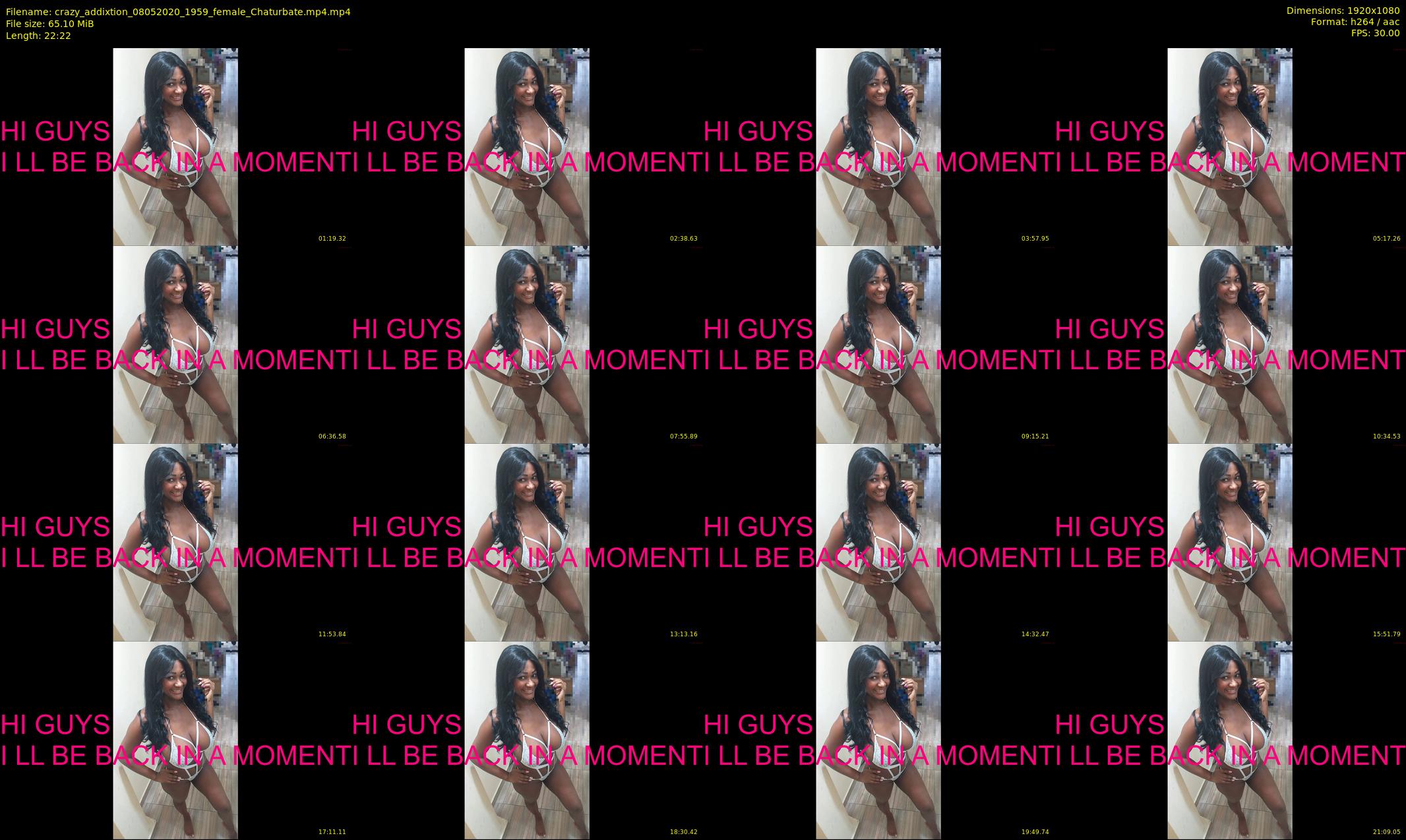 crazy_addixtion — 23 minute Chaturbate female cam show recording, 1080p, May 8, 2020
