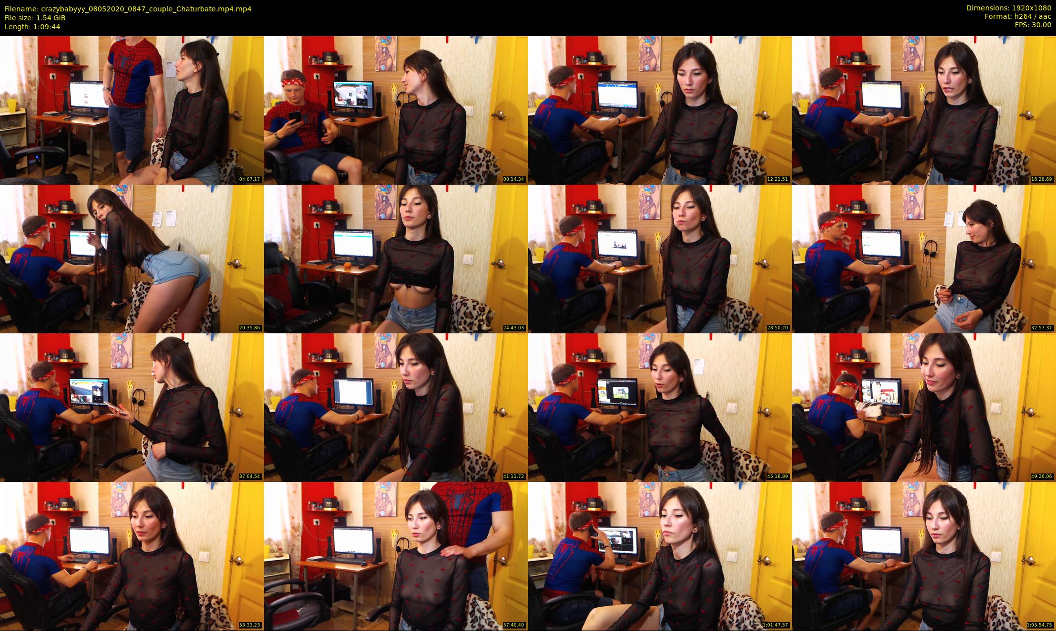 crazybabyyy — 70 minute Chaturbate couple cam show recording, 1080p, May 8, 2020