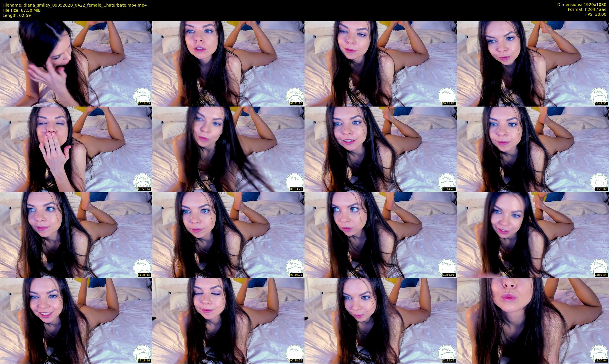 diana_smiley — 3 minute Chaturbate female cam show recording, 1080p, May 9, 2020