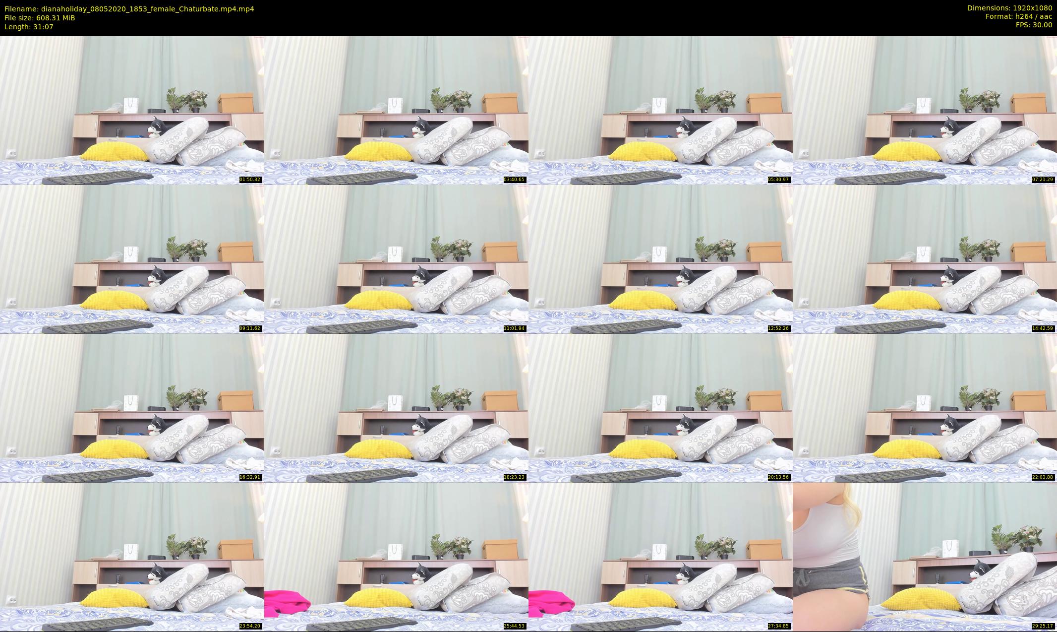 dianaholiday — 32 minute Chaturbate female cam show recording, 1080p, May 8, 2020