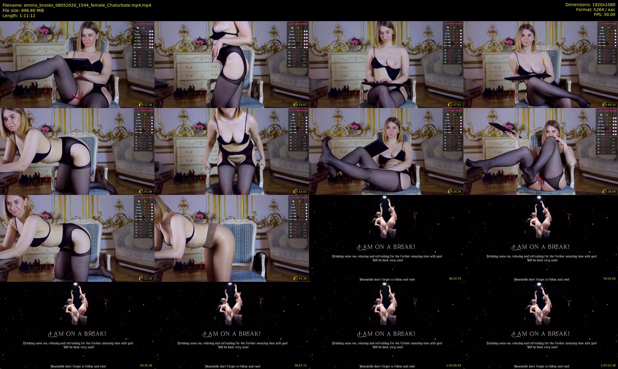 emma_brooks — 72 minute Chaturbate female cam show recording, 1080p, May 8, 2020