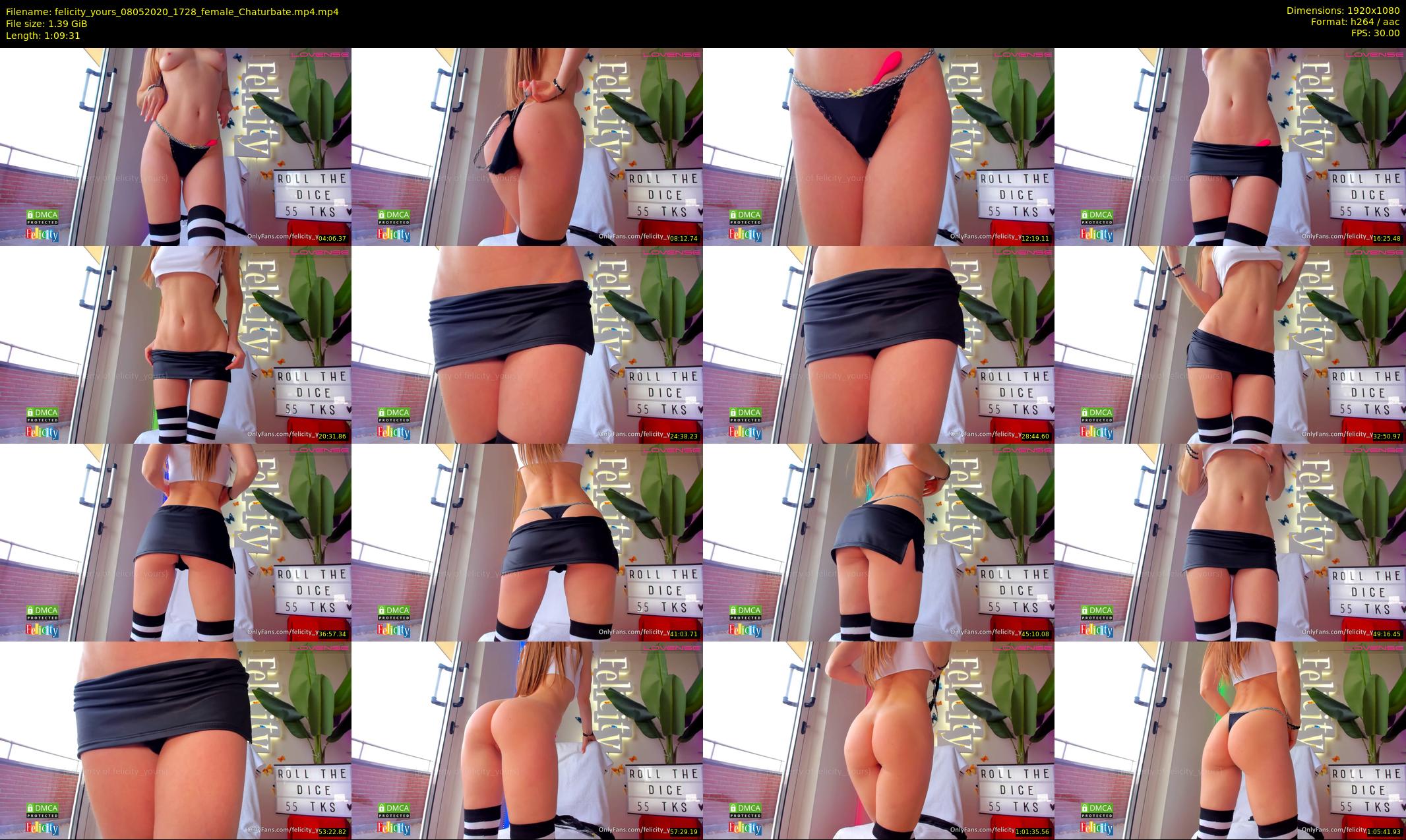 felicity_yours — 70 minute Chaturbate female cam show recording, 1080p, May 8, 2020