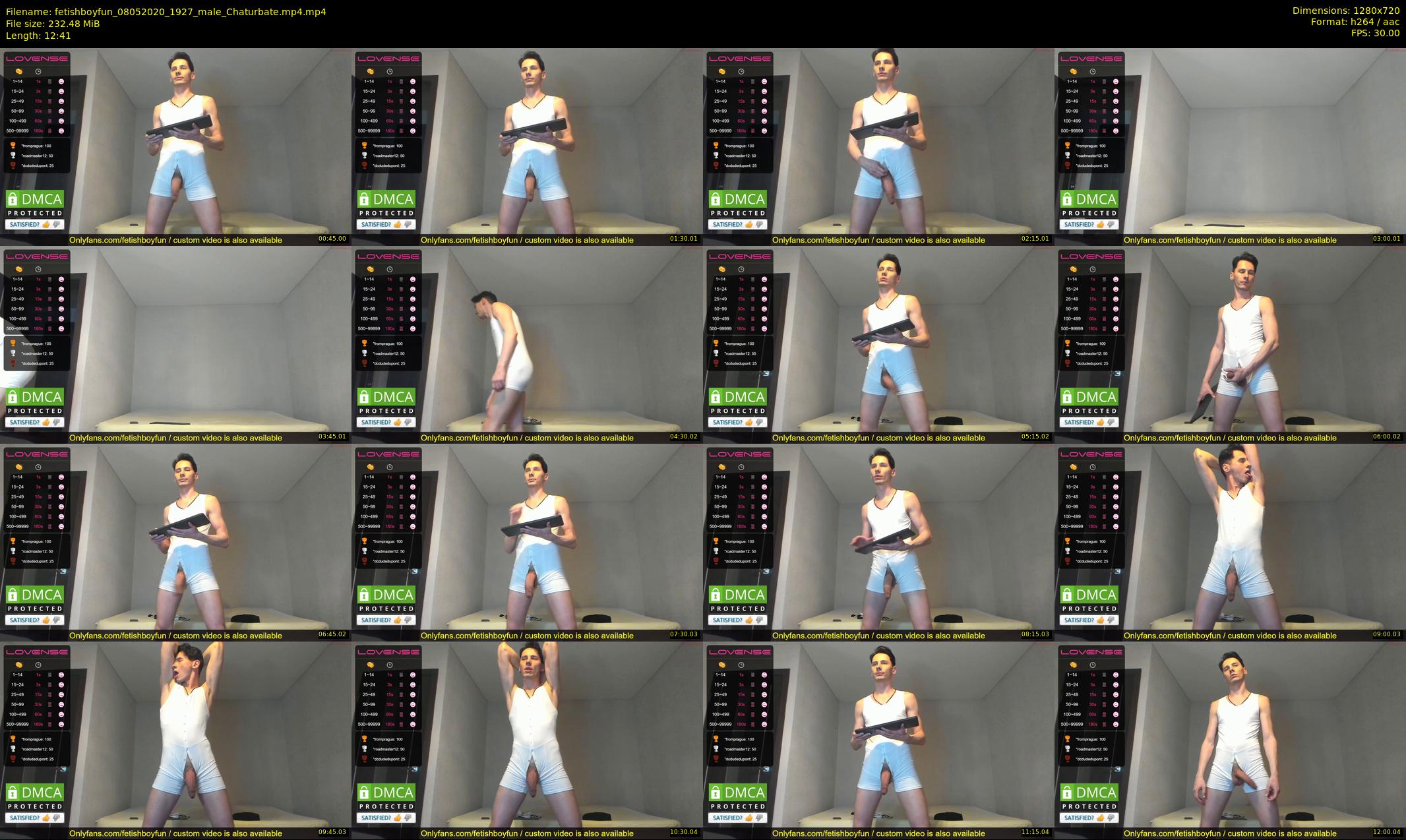 fetishboyfun — 13 minute Chaturbate male cam show recording, 720p, May 8, 2020