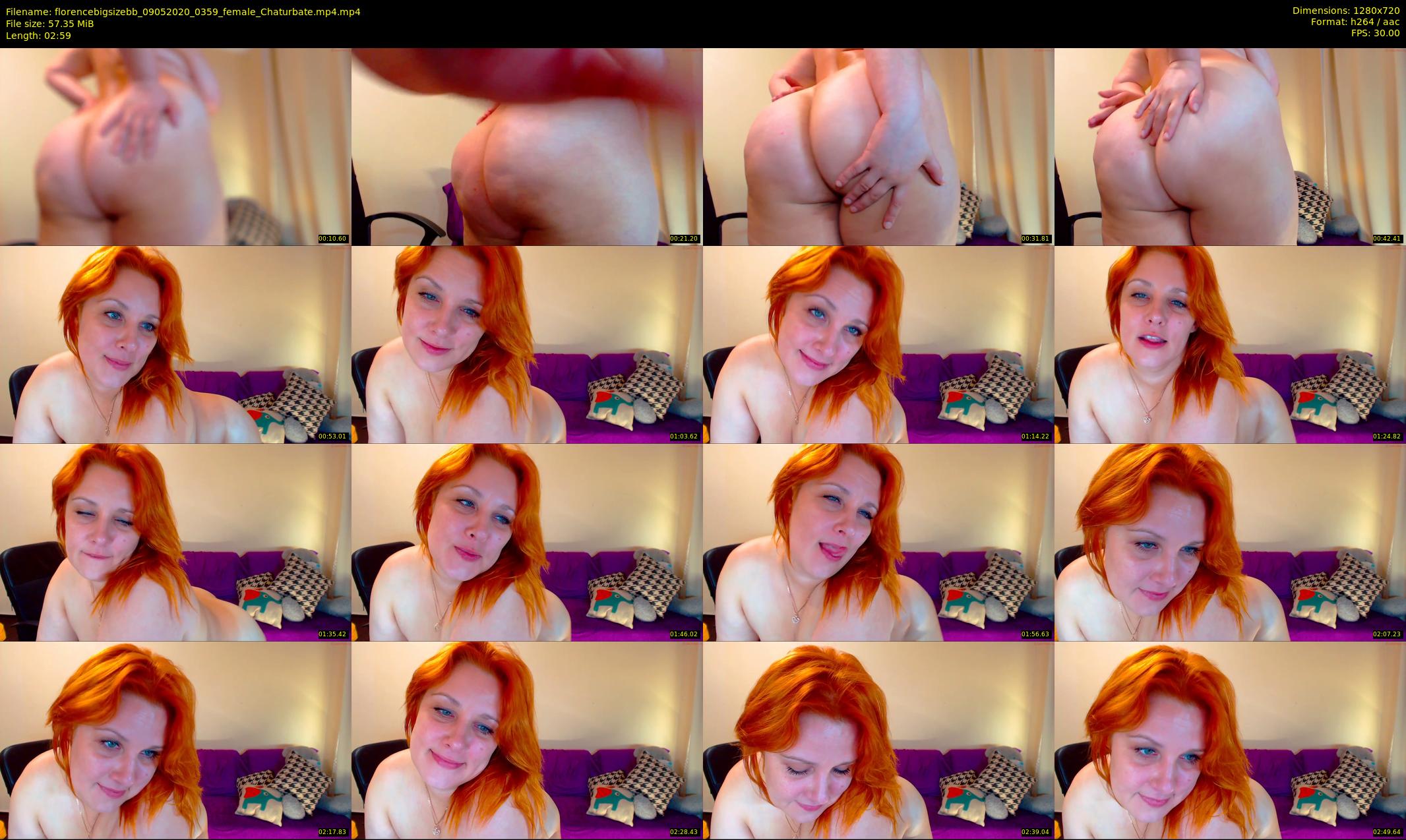 florencebigsizebb — 3 minute Chaturbate female cam show recording, 720p, May 9, 2020