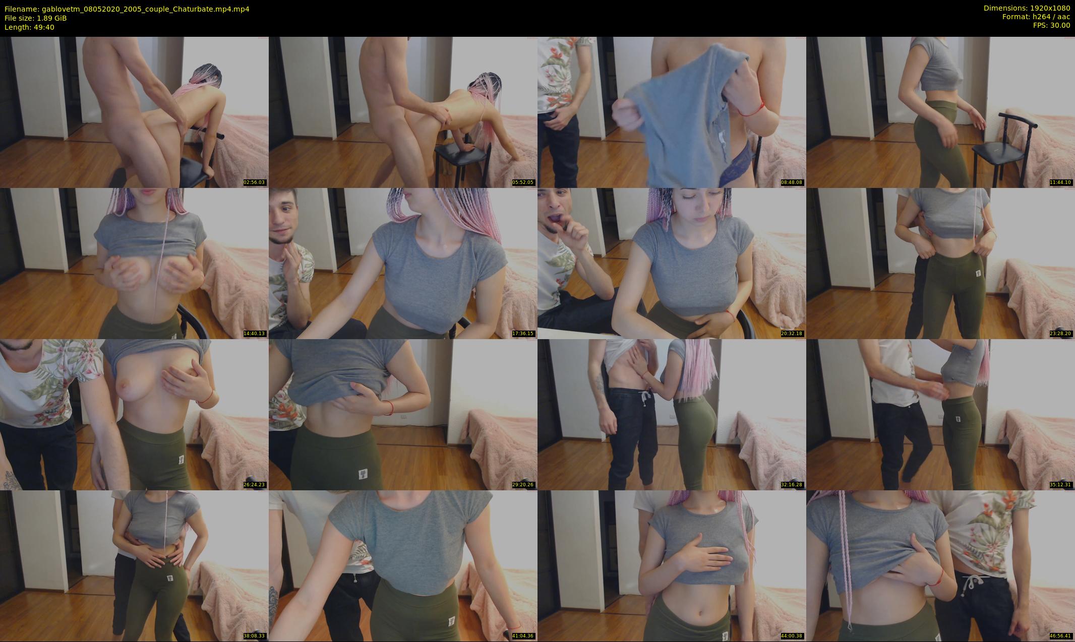 gablovetm — 50 minute Chaturbate couple cam show recording, 1080p, May 8, 2020