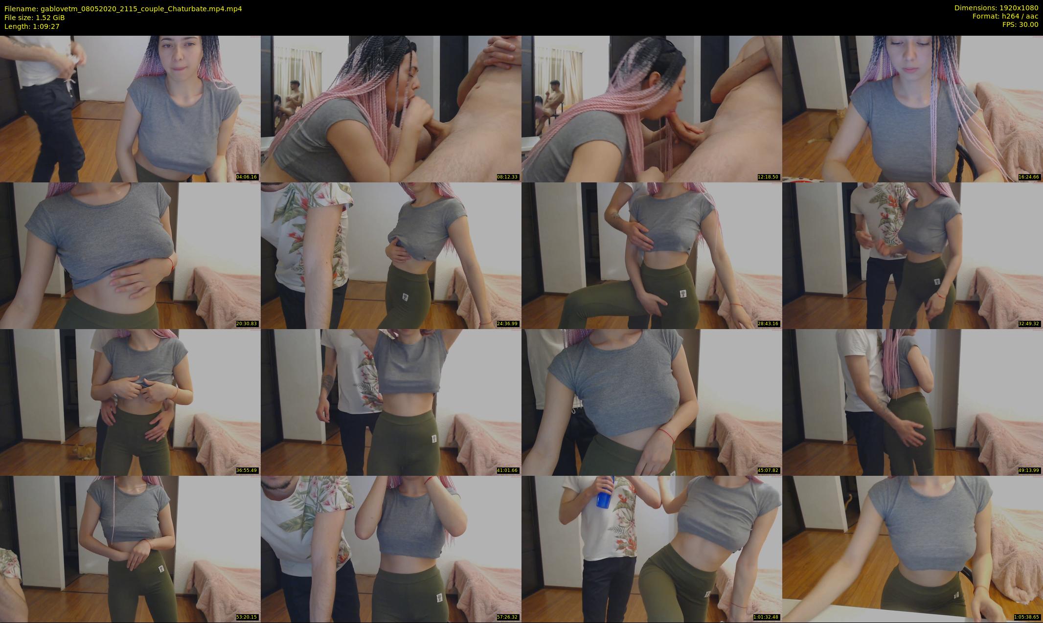 gablovetm — 70 minute Chaturbate couple cam show recording, 1080p, May 8, 2020