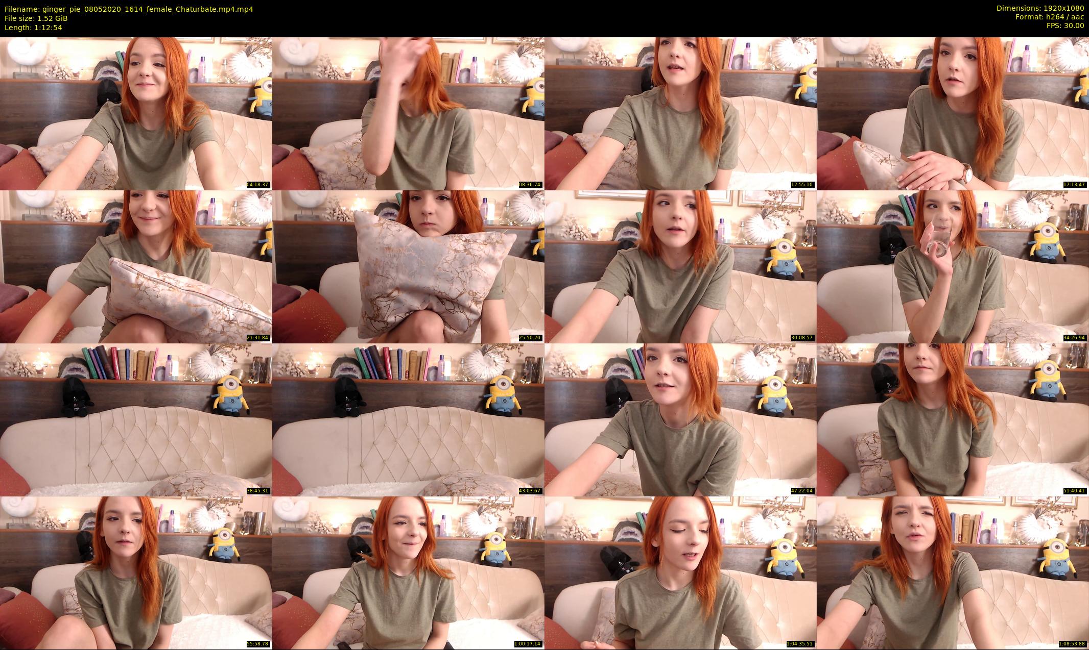 ginger_pie — 73 minute Chaturbate female cam show recording, 1080p, May 8, 2020