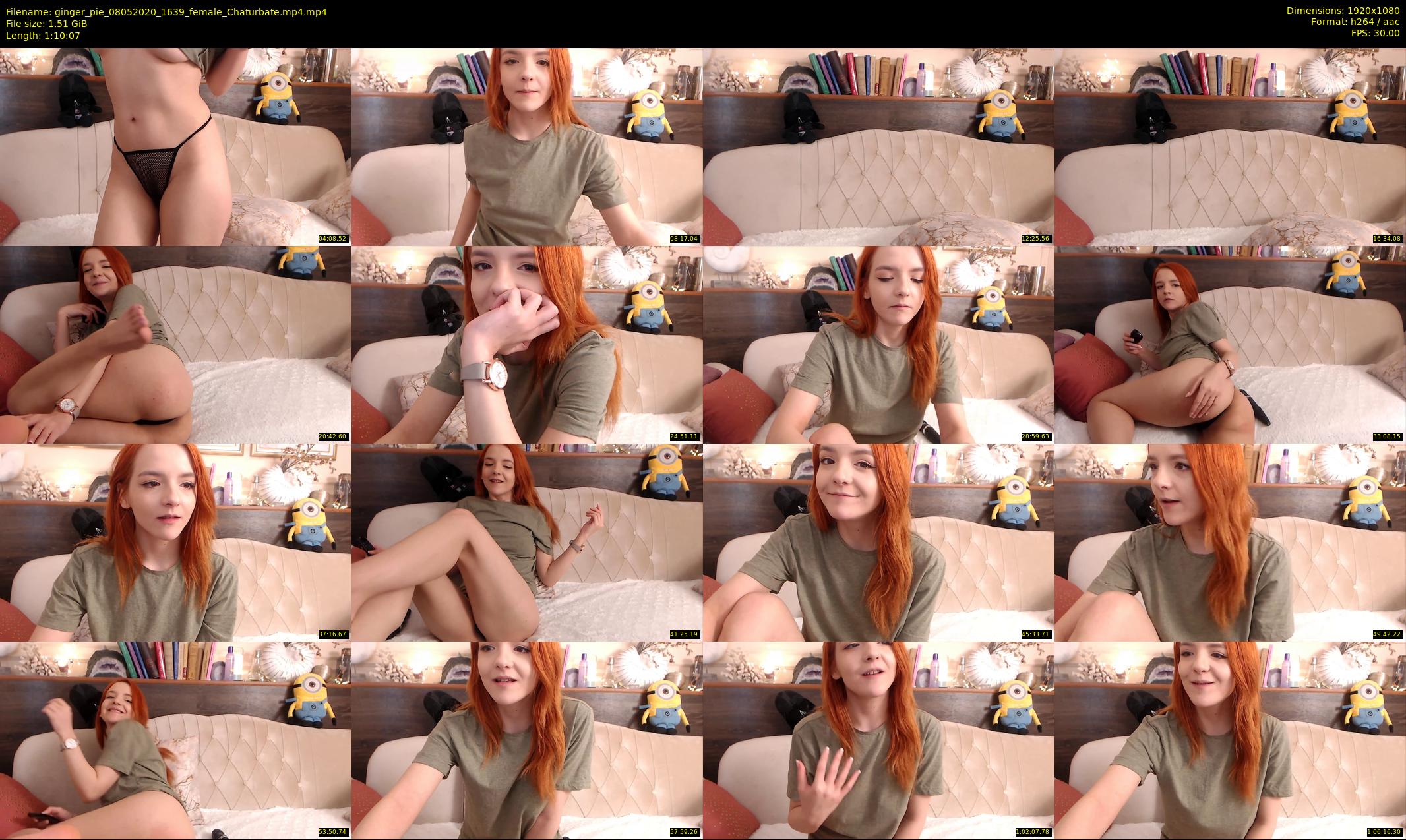 ginger_pie — 71 minute Chaturbate female cam show recording, 1080p, May 8, 2020
