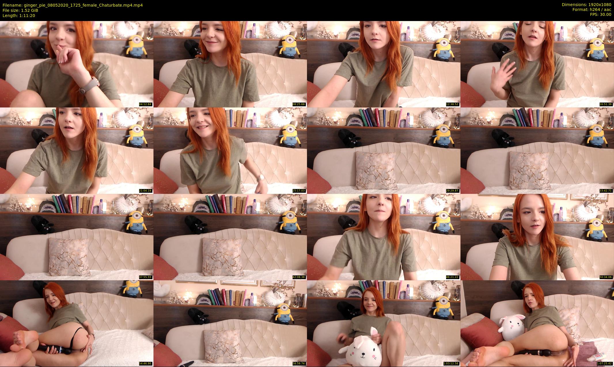 ginger_pie — 72 minute Chaturbate female cam show recording, 1080p, May 8, 2020