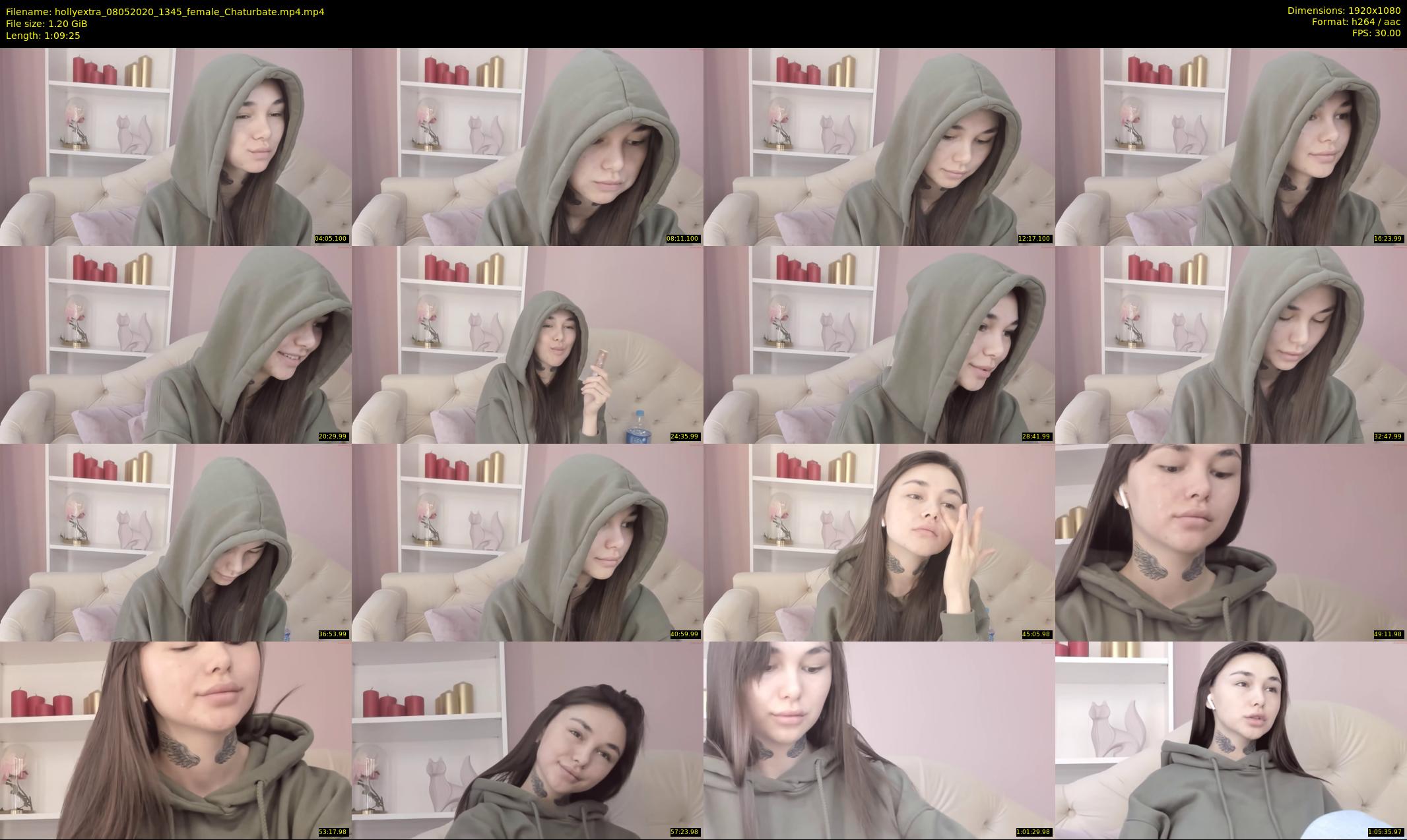 hollyextra — 70 minute Chaturbate female cam show recording, 1080p, May 8, 2020