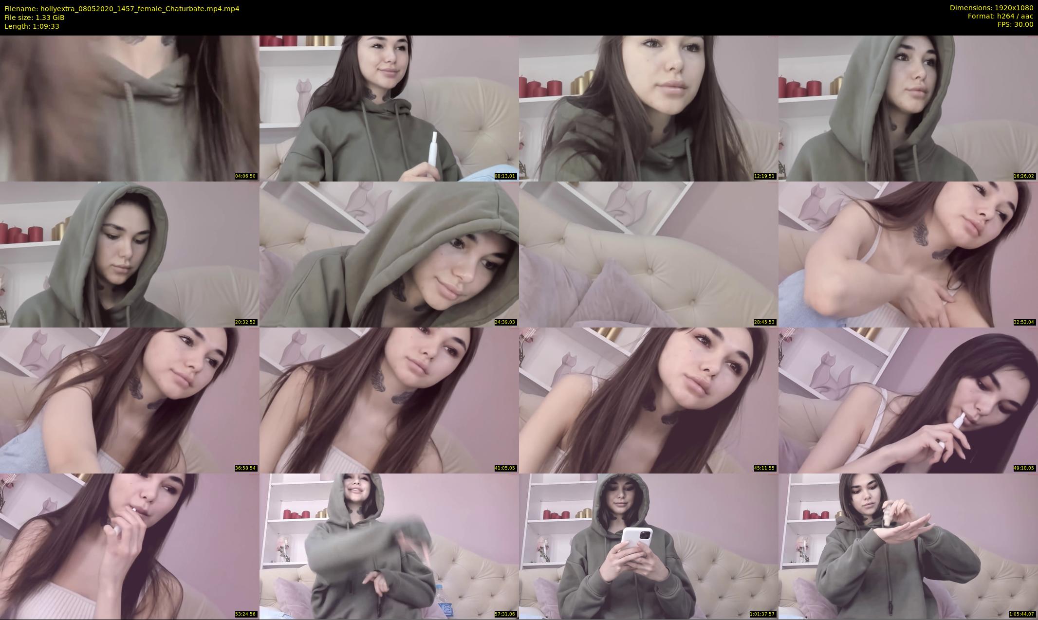 hollyextra — 70 minute Chaturbate female cam show recording, 1080p, May 8, 2020