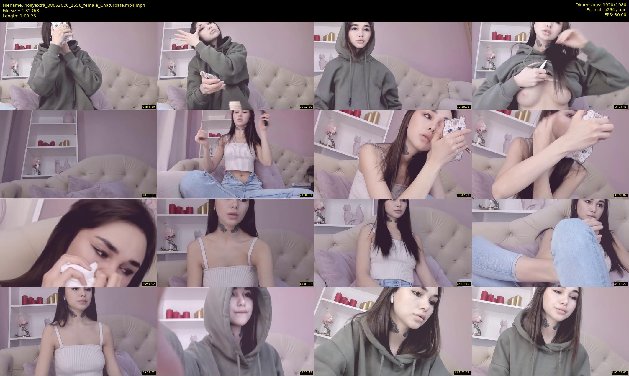 hollyextra — 70 minute Chaturbate female cam show recording, 1080p, May 8, 2020