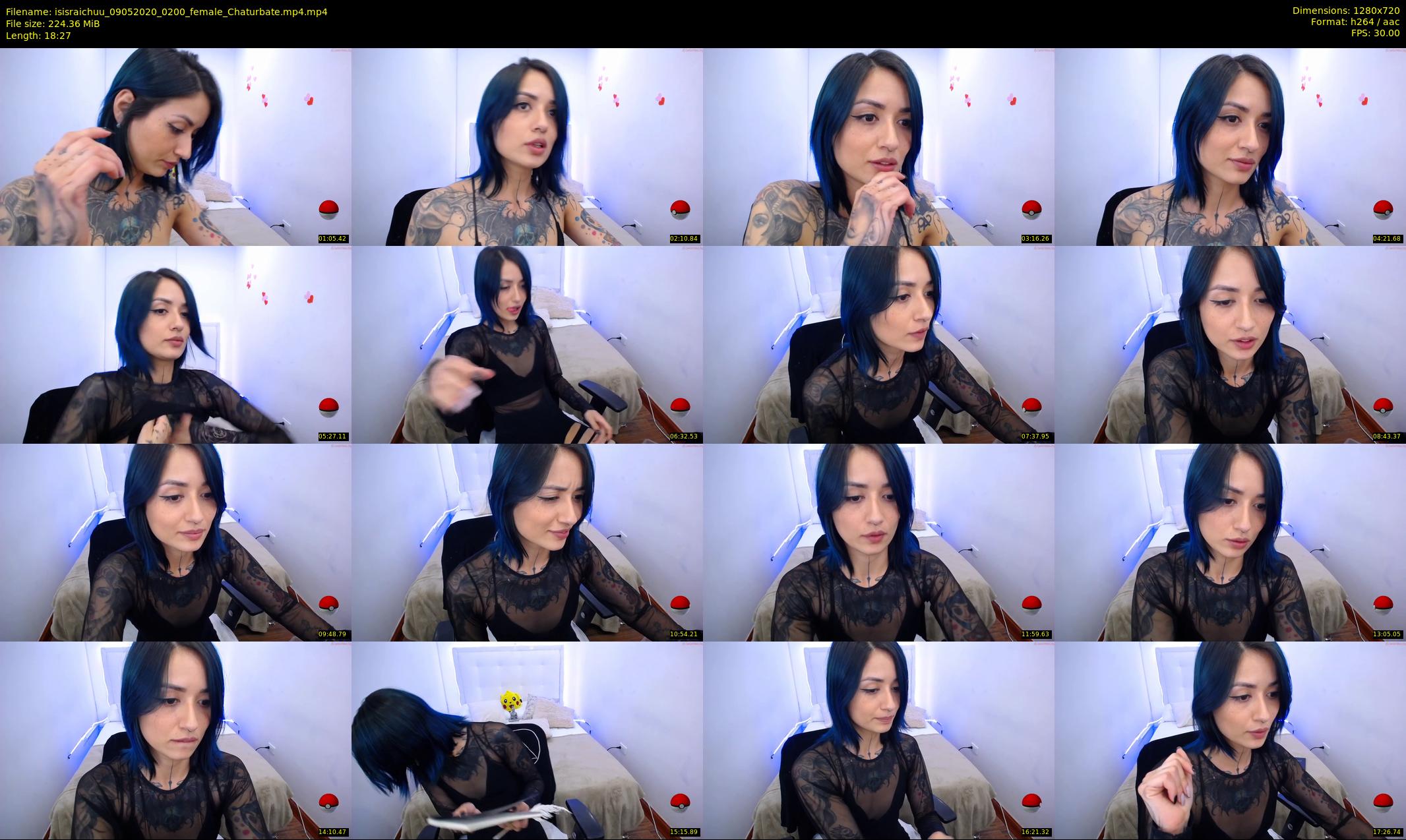isisraichuu — 19 minute Chaturbate female cam show recording, 720p, May 9, 2020