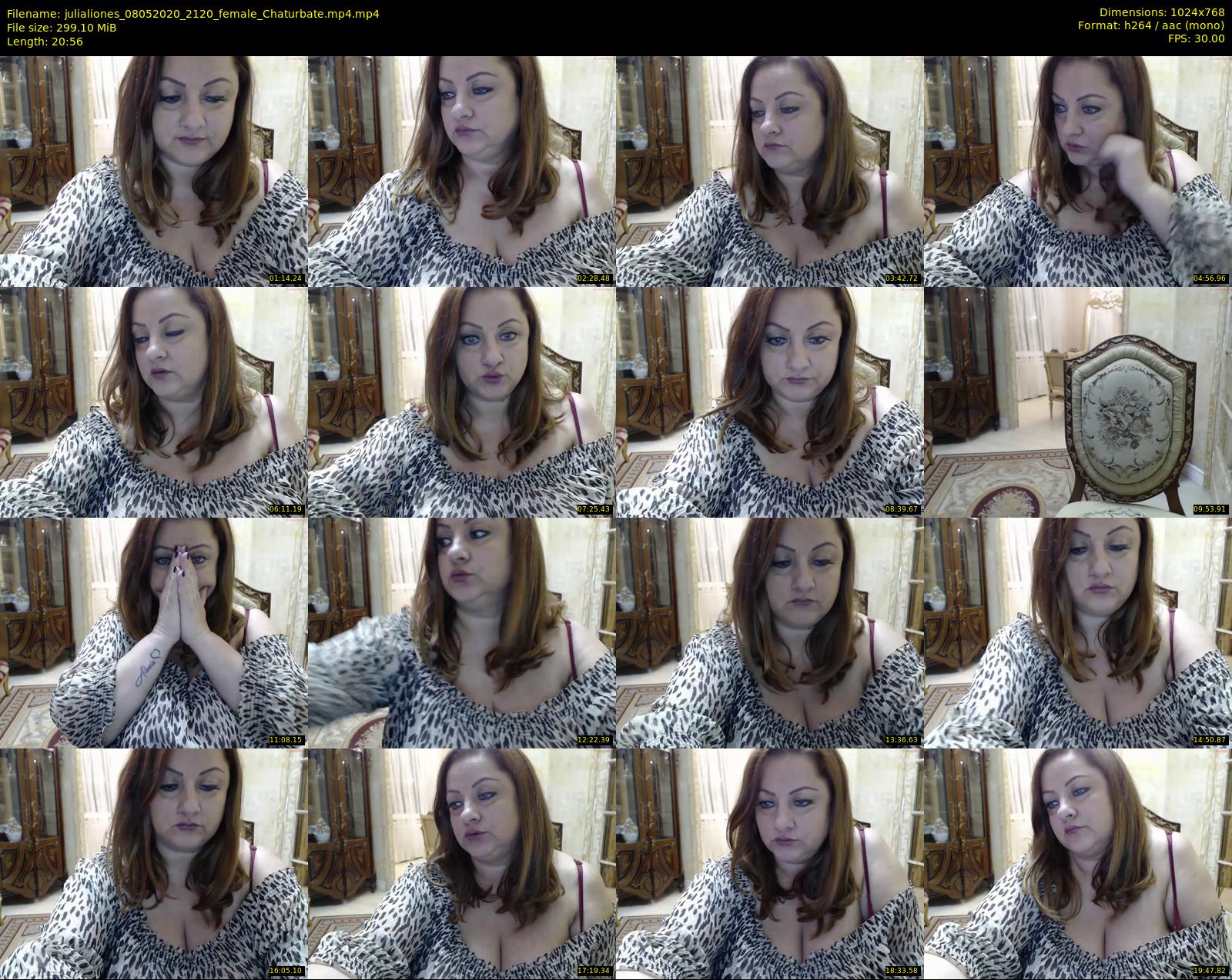 julialiones — 21 minute Chaturbate female cam show recording, 720p, May 8, 2020