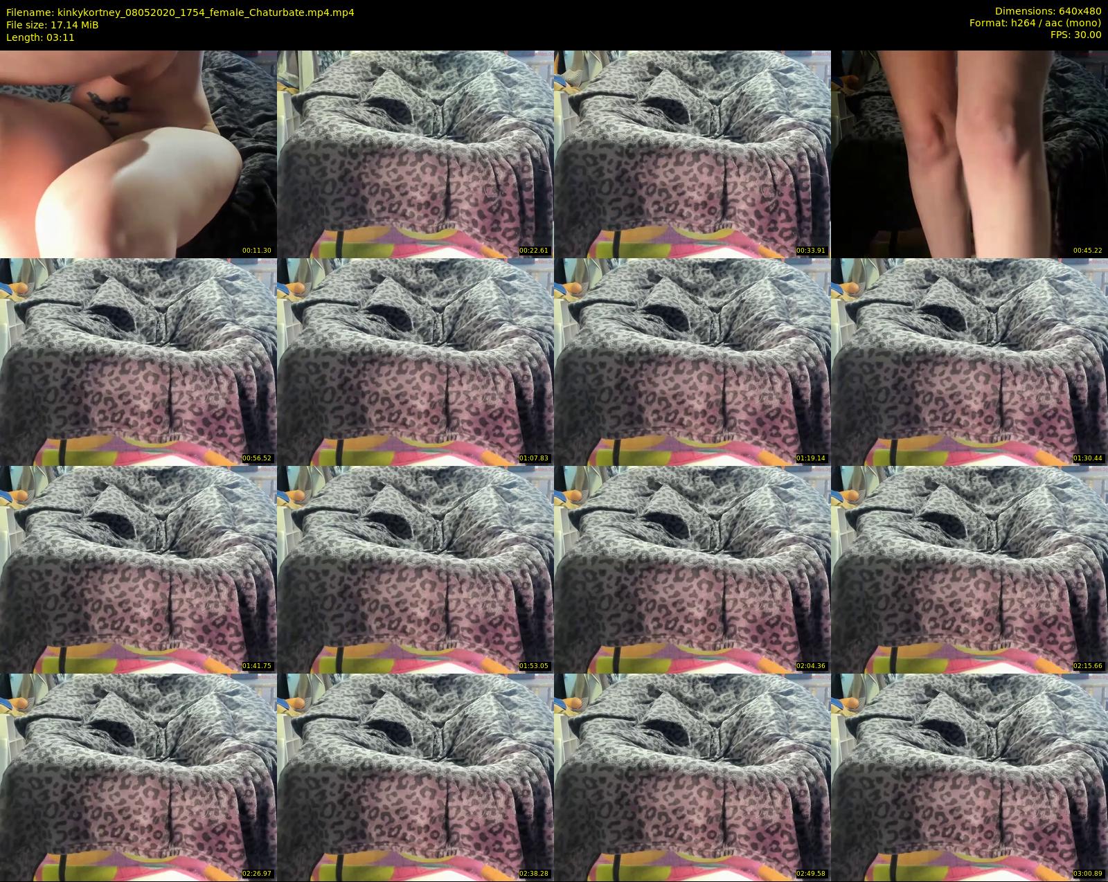 kinkykortney — 4 minute Chaturbate female cam show recording, 480p, May 8, 2020