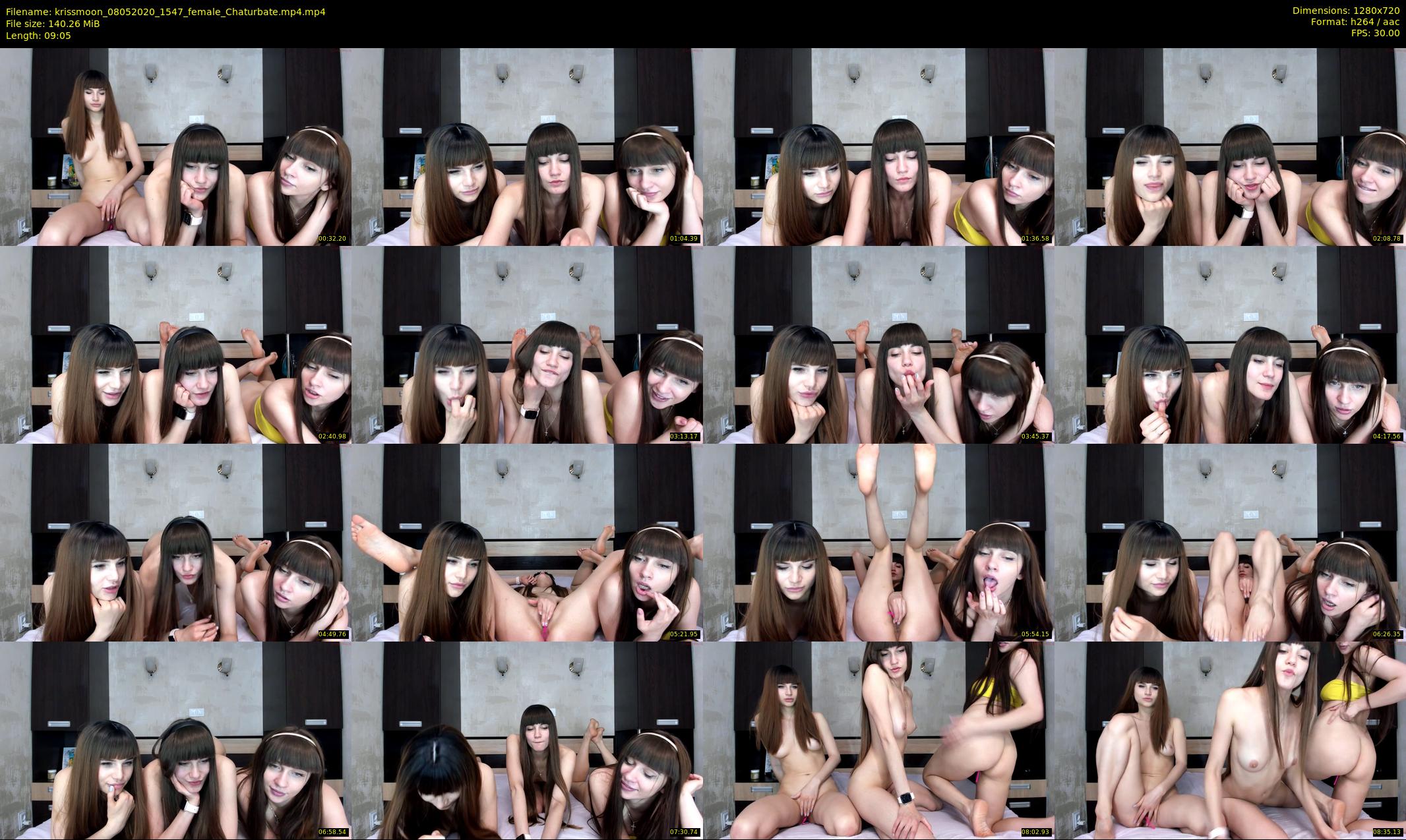 krissmoon — 10 minute Chaturbate female cam show recording, 720p, May 8, 2020