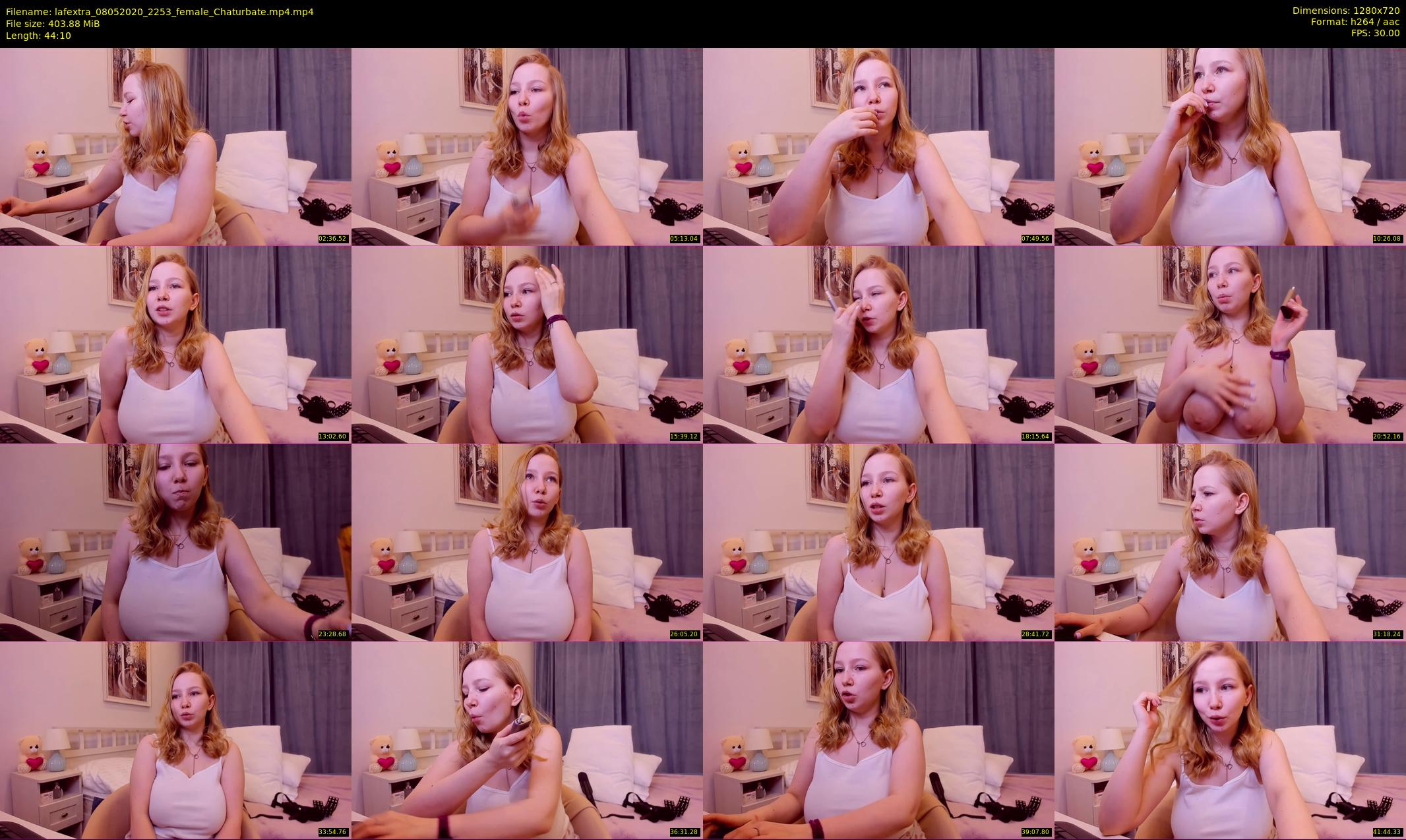 lafextra — 45 minute Chaturbate female cam show recording, 720p, May 8, 2020
