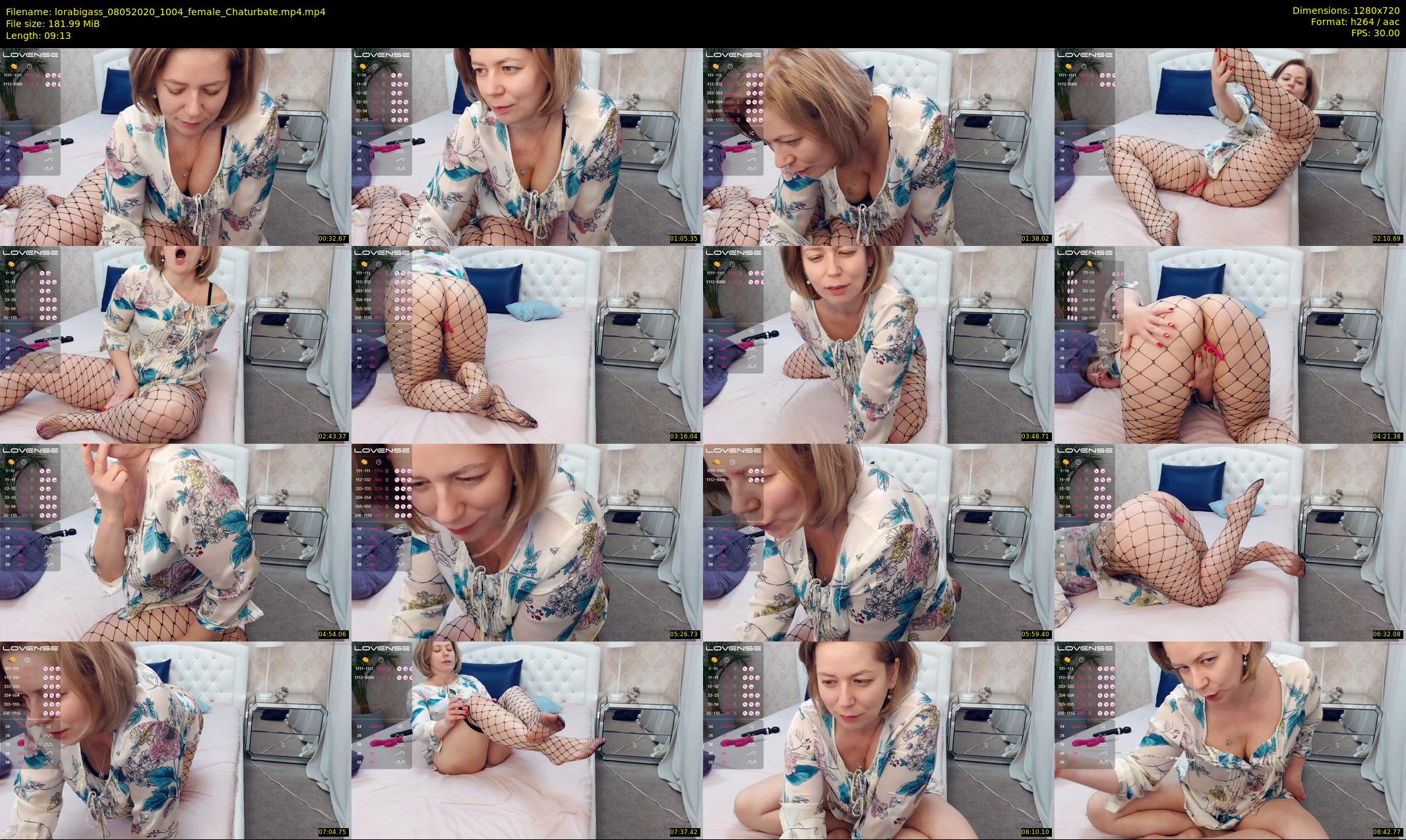 lorabigass — 10 minute Chaturbate female cam show recording, 720p, May 8, 2020
