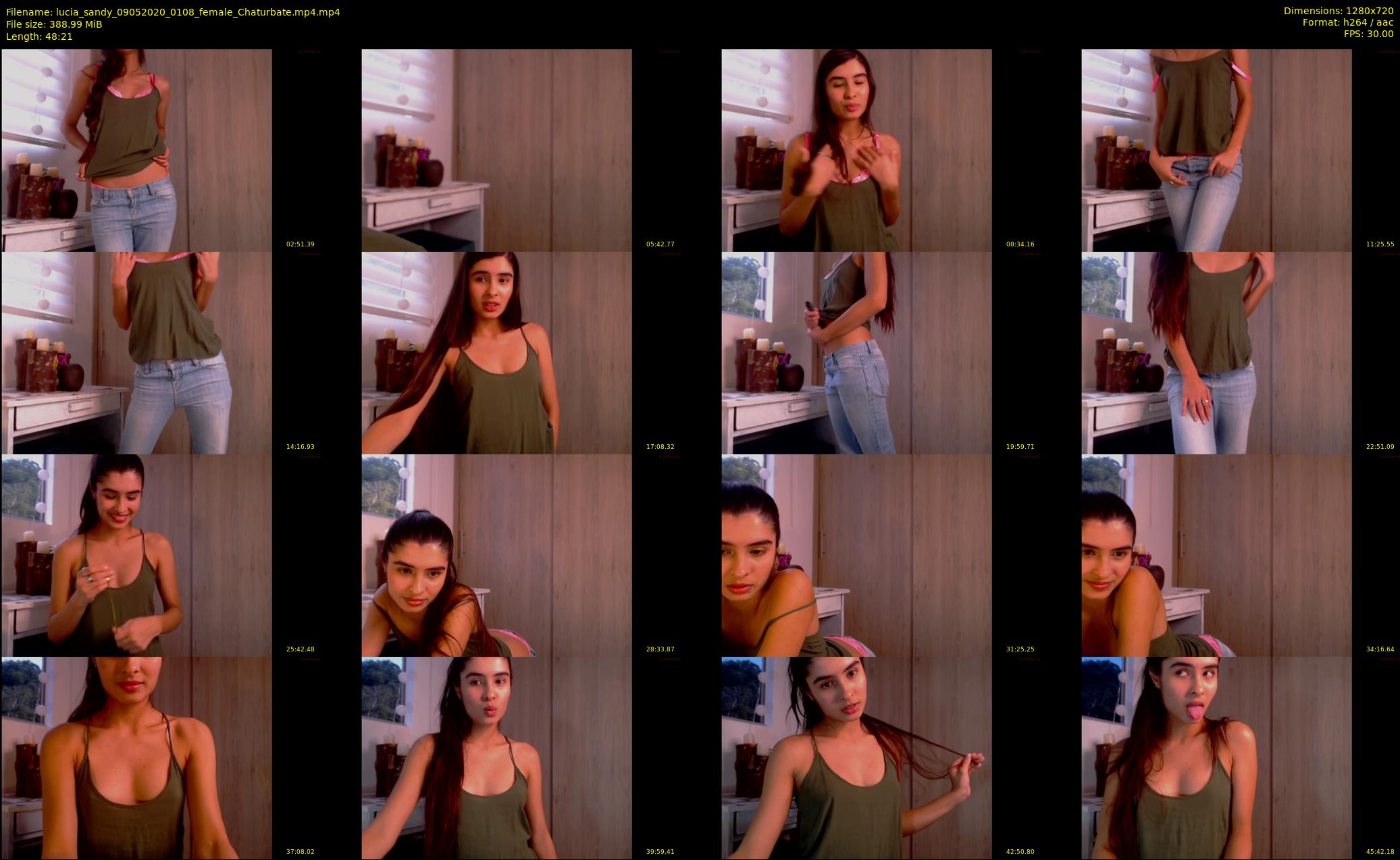 lucia_sandy — 49 minute Chaturbate female cam show recording, 720p, May 9, 2020