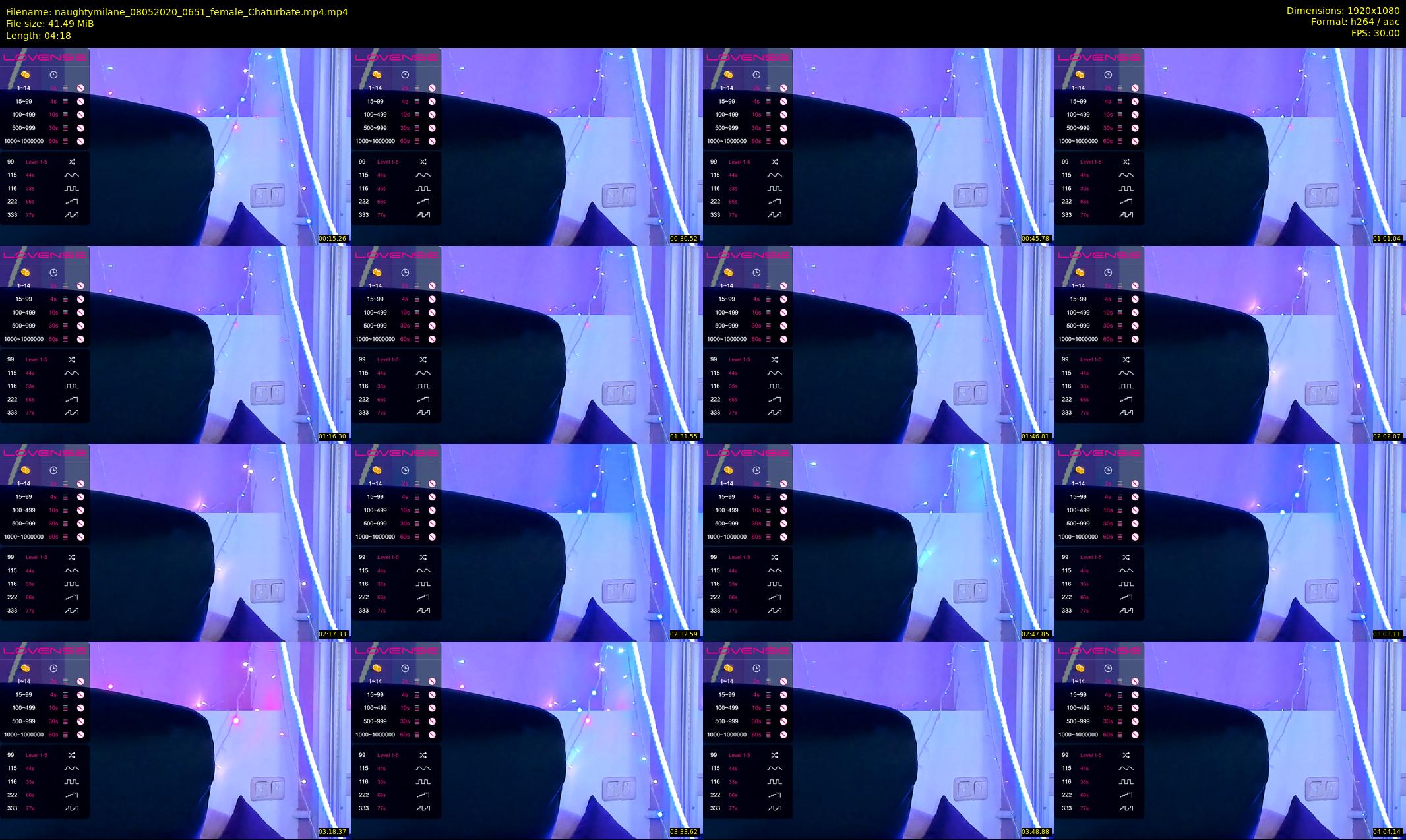 naughtymilane — 5 minute Chaturbate female cam show recording, 1080p, May 8, 2020