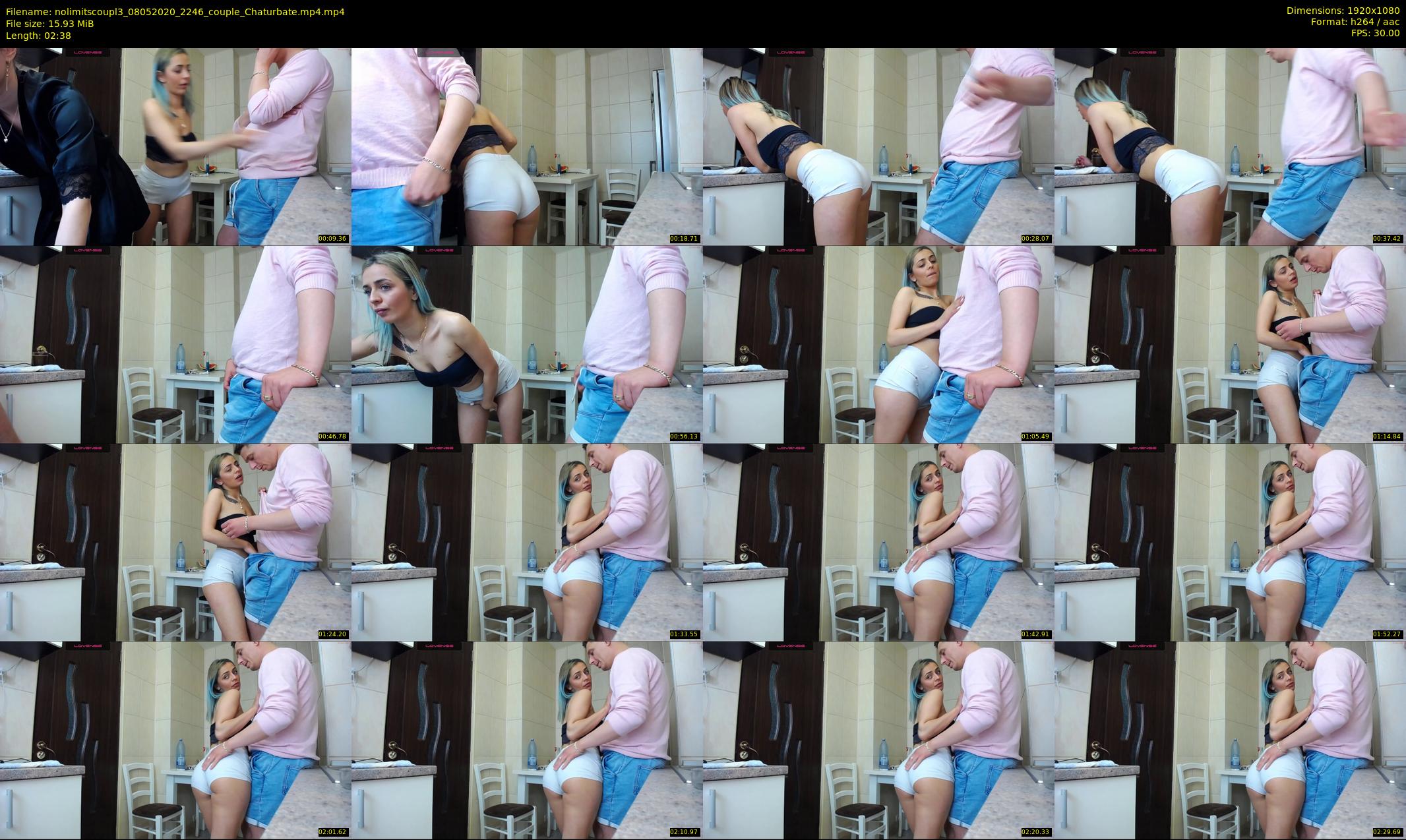 nolimitscoupl3 — 3 minute Chaturbate couple cam show recording, 1080p, May 8, 2020