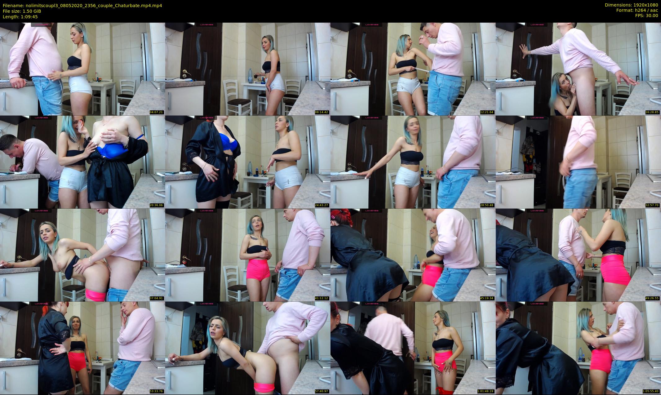 nolimitscoupl3 — 70 minute Chaturbate couple cam show recording, 1080p, May 8, 2020
