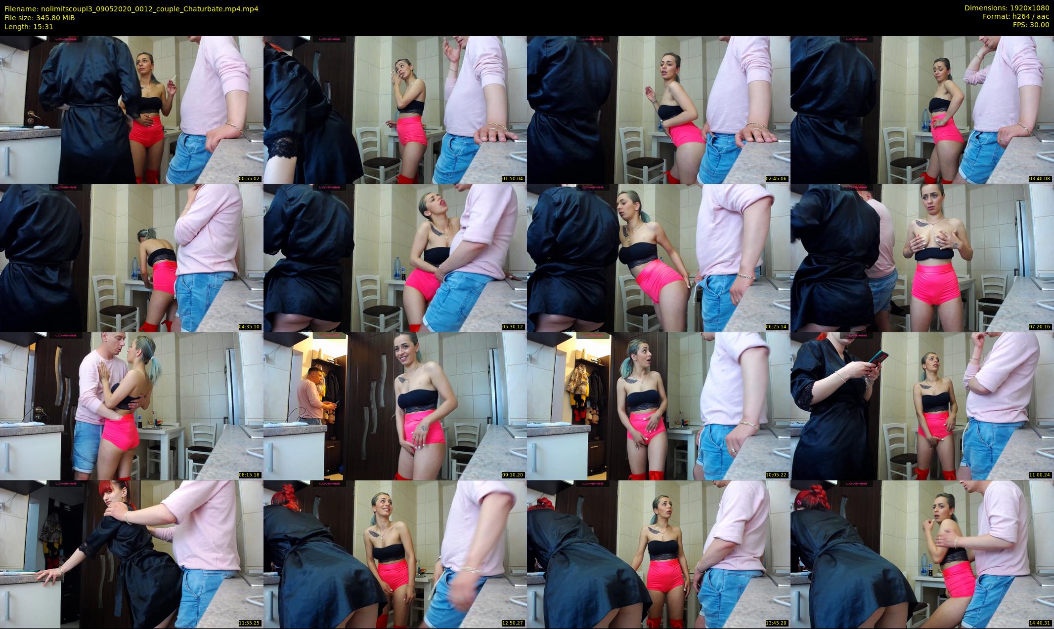 nolimitscoupl3 — 16 minute Chaturbate couple cam show recording, 1080p, May 9, 2020