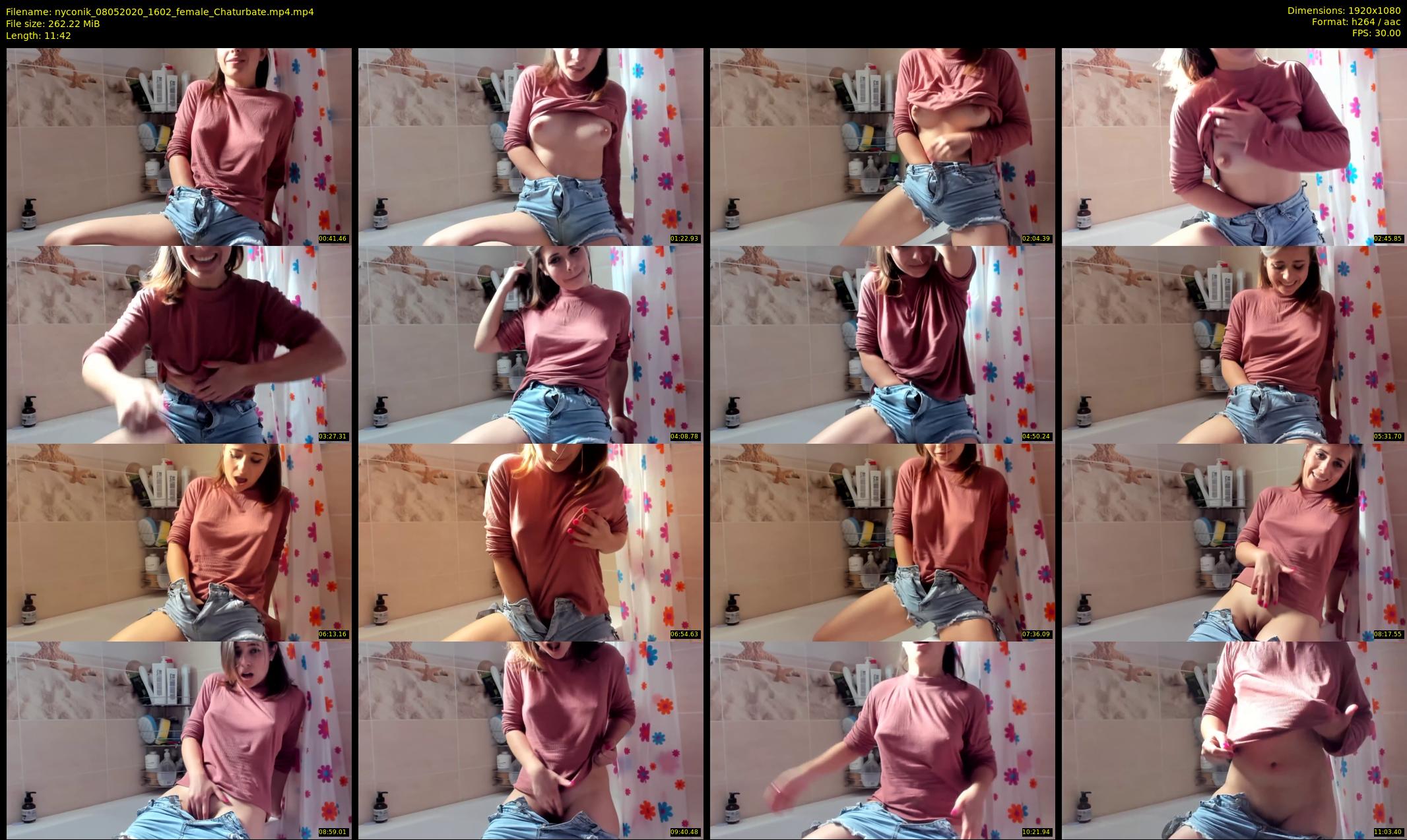 nyconik — 12 minute Chaturbate female cam show recording, 1080p, May 8, 2020