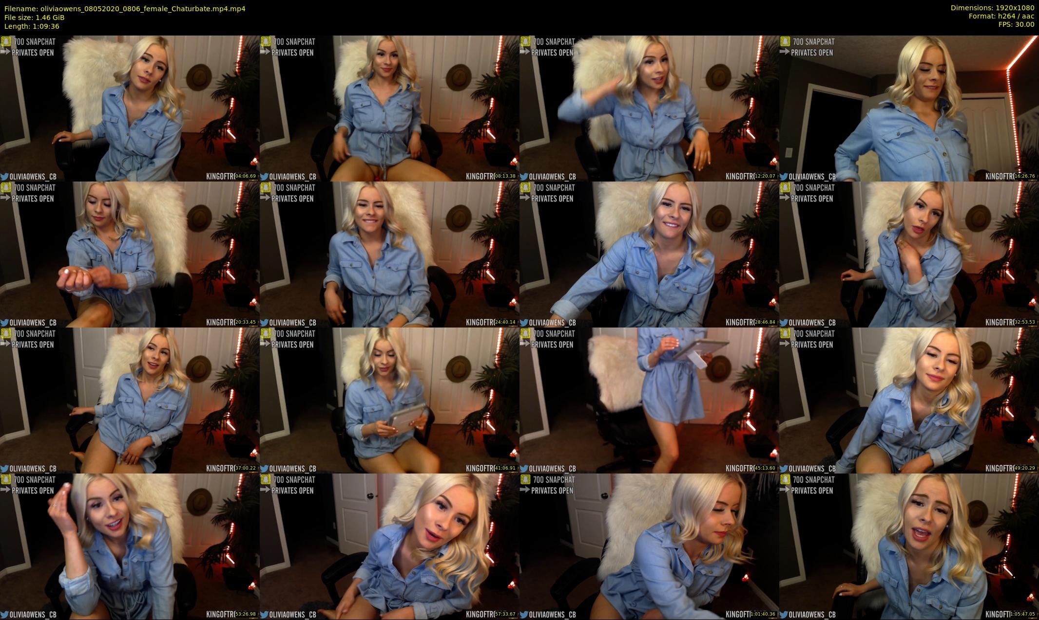 oliviaowens — 70 minute Chaturbate female cam show recording, 1080p, May 8, 2020
