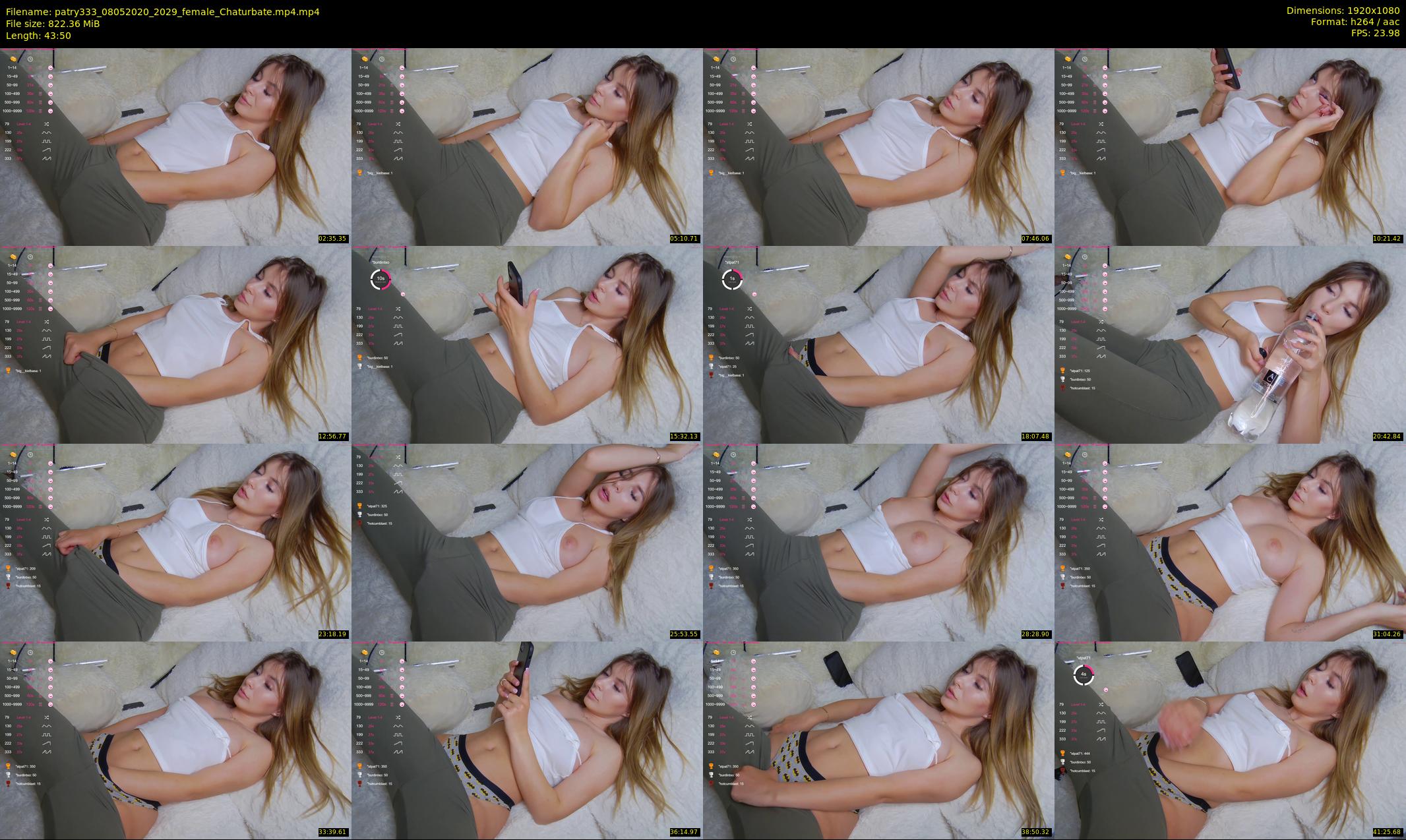 patry333 — 44 minute Chaturbate female cam show recording, 1080p, May 8, 2020
