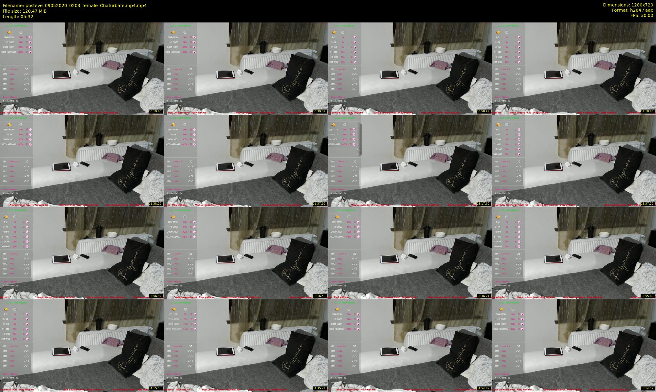 pbsteve — 6 minute Chaturbate couple cam show recording, 720p, May 9, 2020