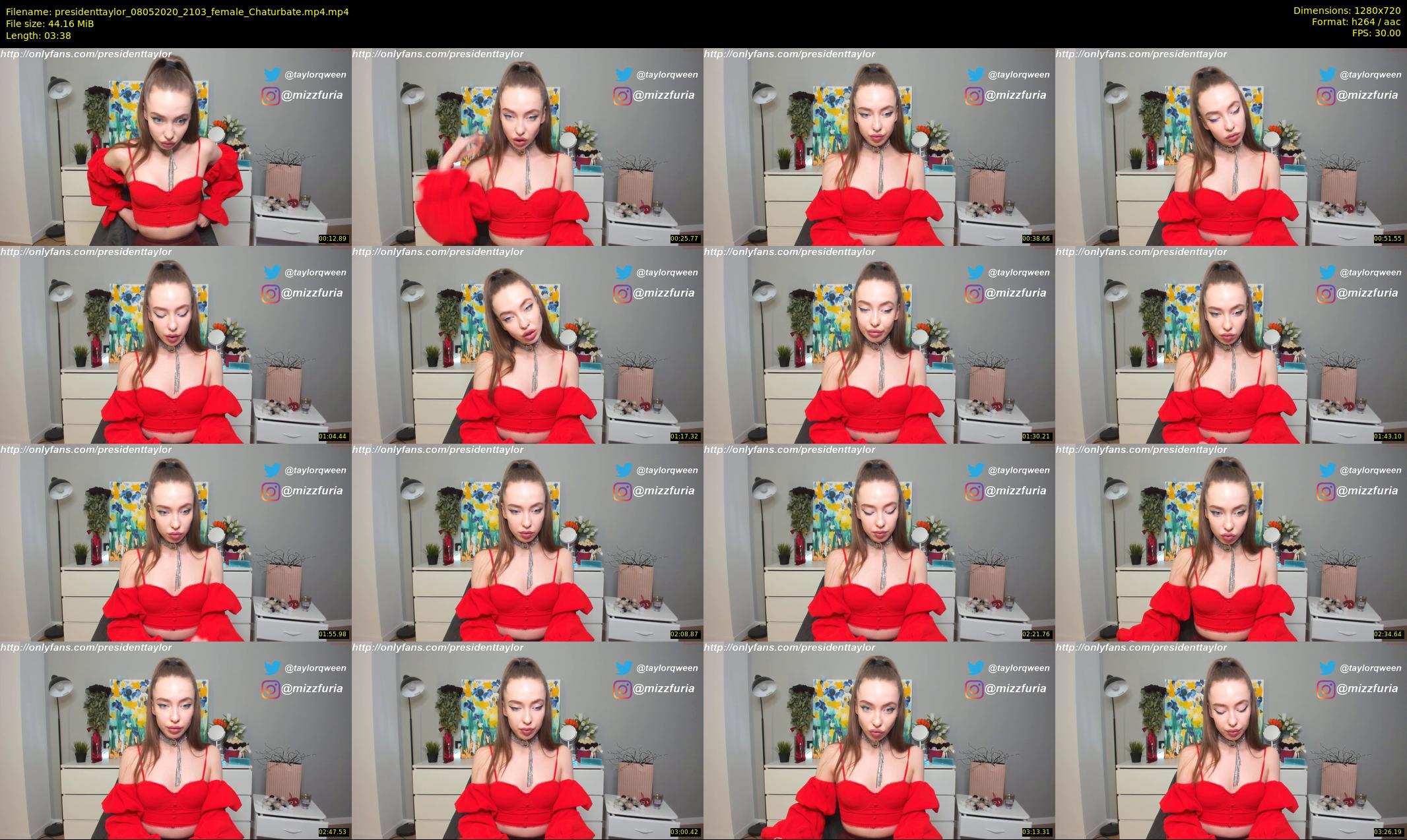 presidenttaylor — 4 minute Chaturbate female cam show recording, 720p, May 8, 2020