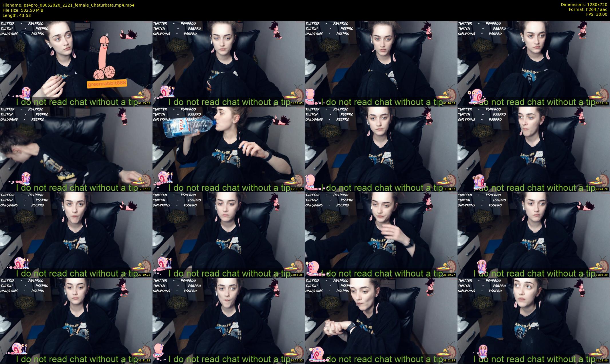 ps4pro — 44 minute Chaturbate female cam show recording, 720p, May 8, 2020